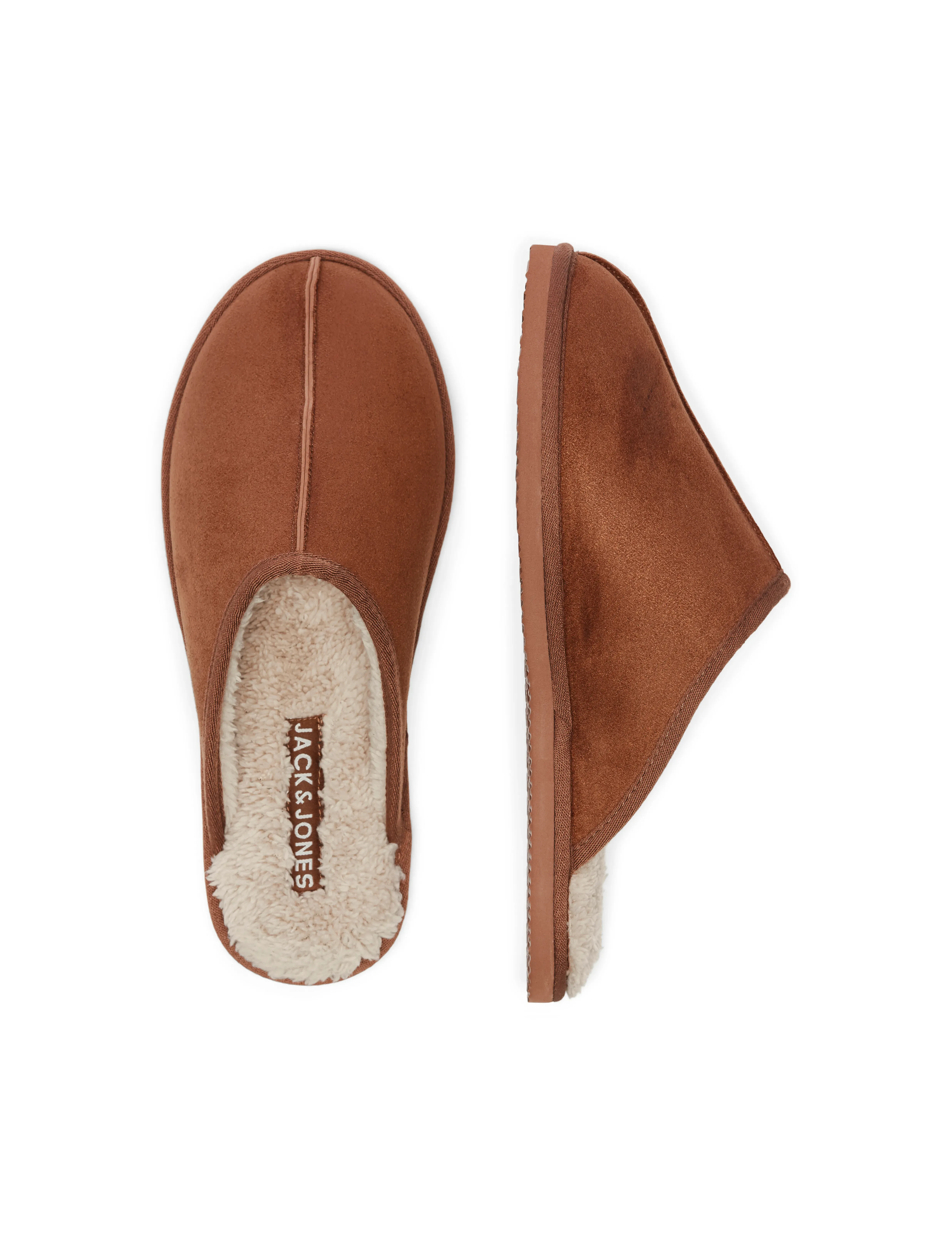 Jack & Jones JFWDUDELY MICROFIBER SLIPPER ALMOND LN - Kollektionen - ALMOND / brown