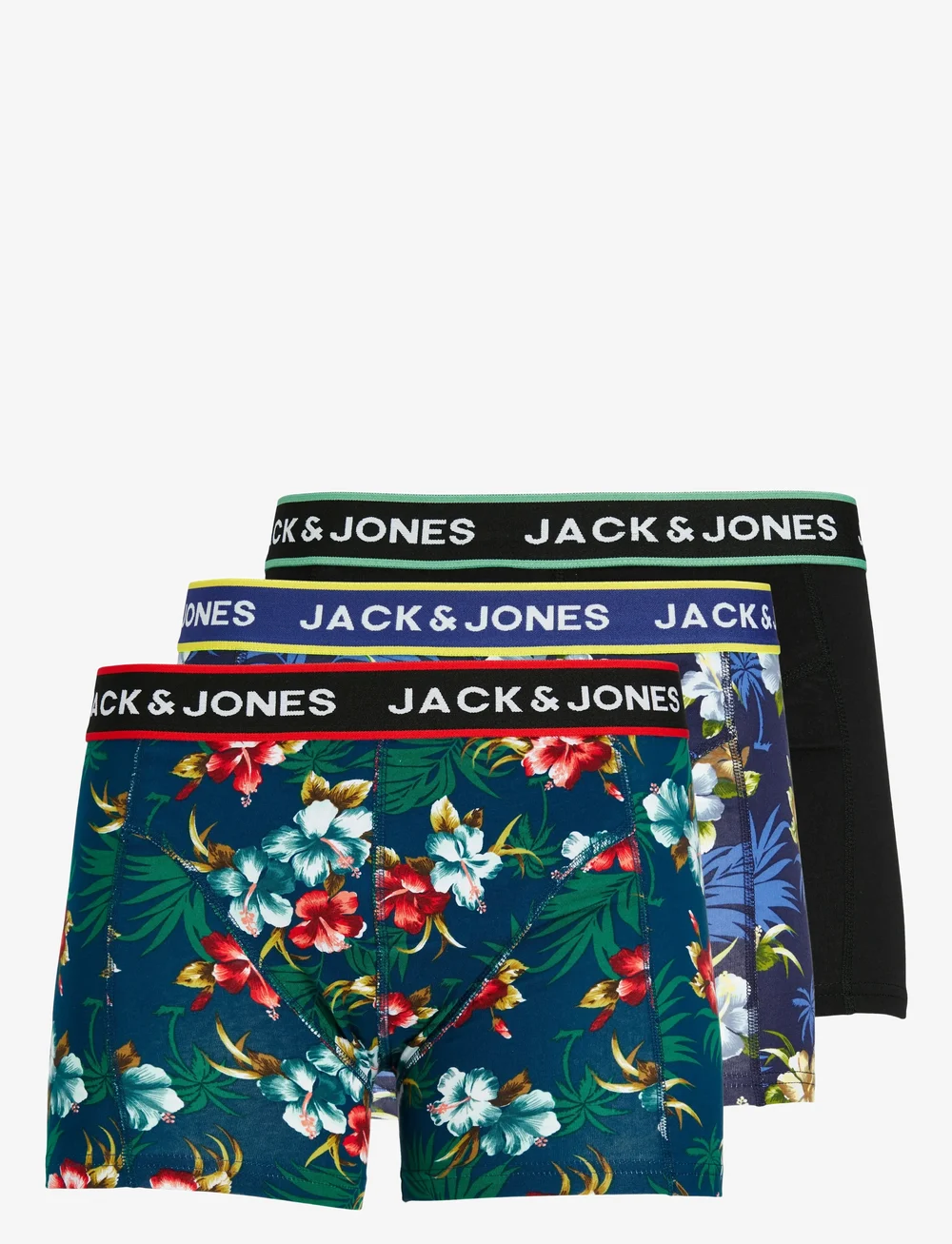 Jack & Jones - JACFLOWER TRUNKS 3 PACK.NOOS - lot de sous-vêtements - black - 1