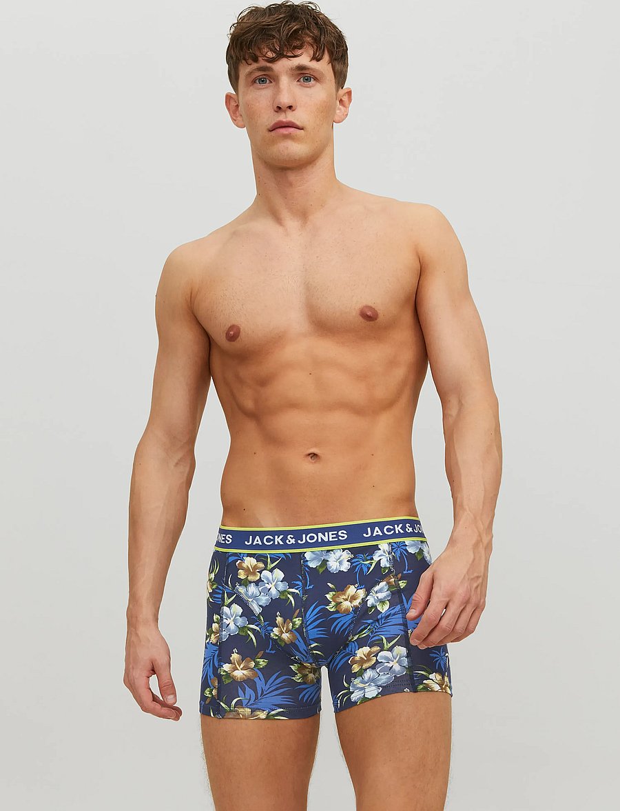 Jack & Jones - JACFLOWER TRUNKS 3 PACK.NOOS - unterhosen im multipack - black - 5