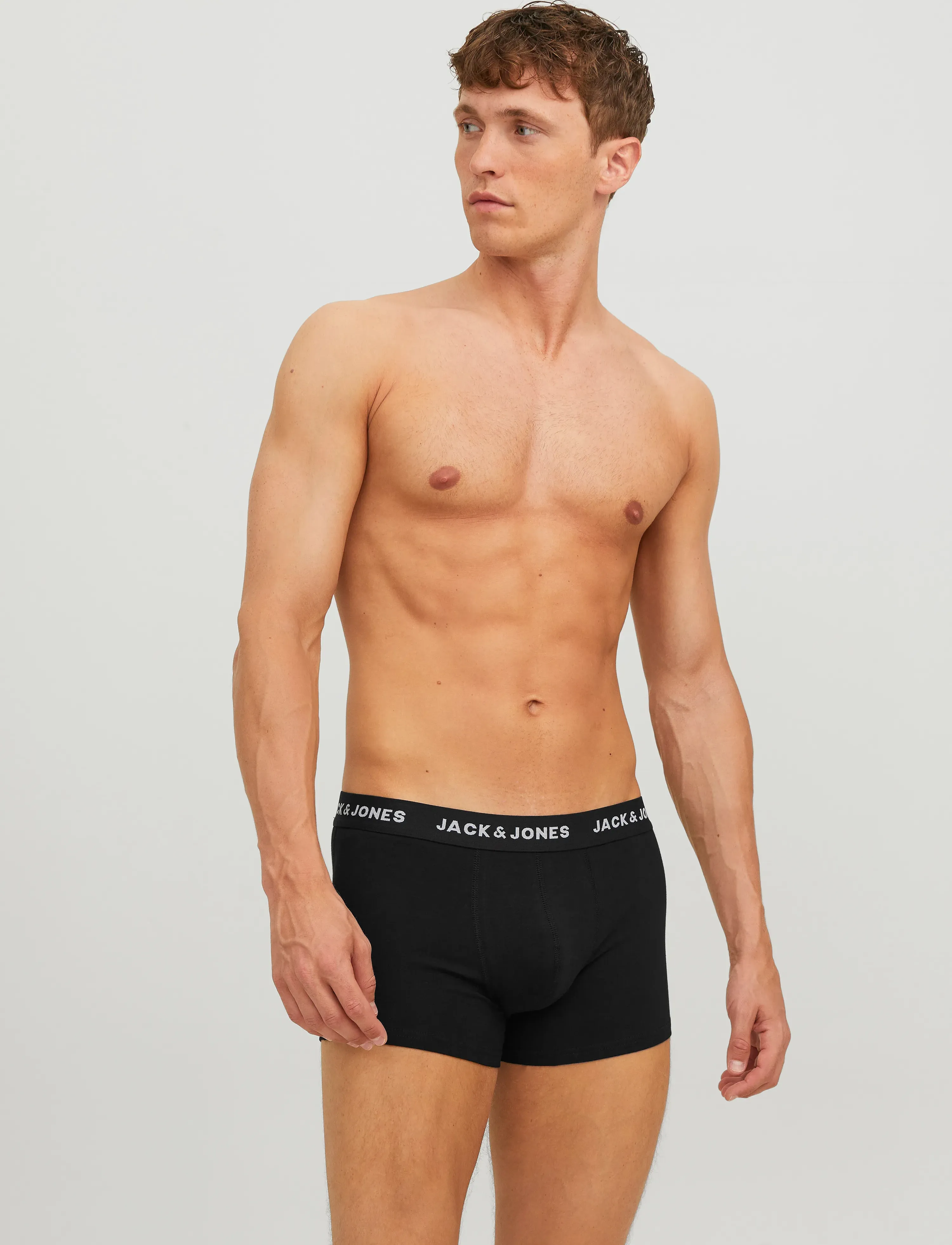 Jack & Jones Jachuey Trunks 7 Pack Noos, Mænd, Boxershorts, Sort, Str: XXL