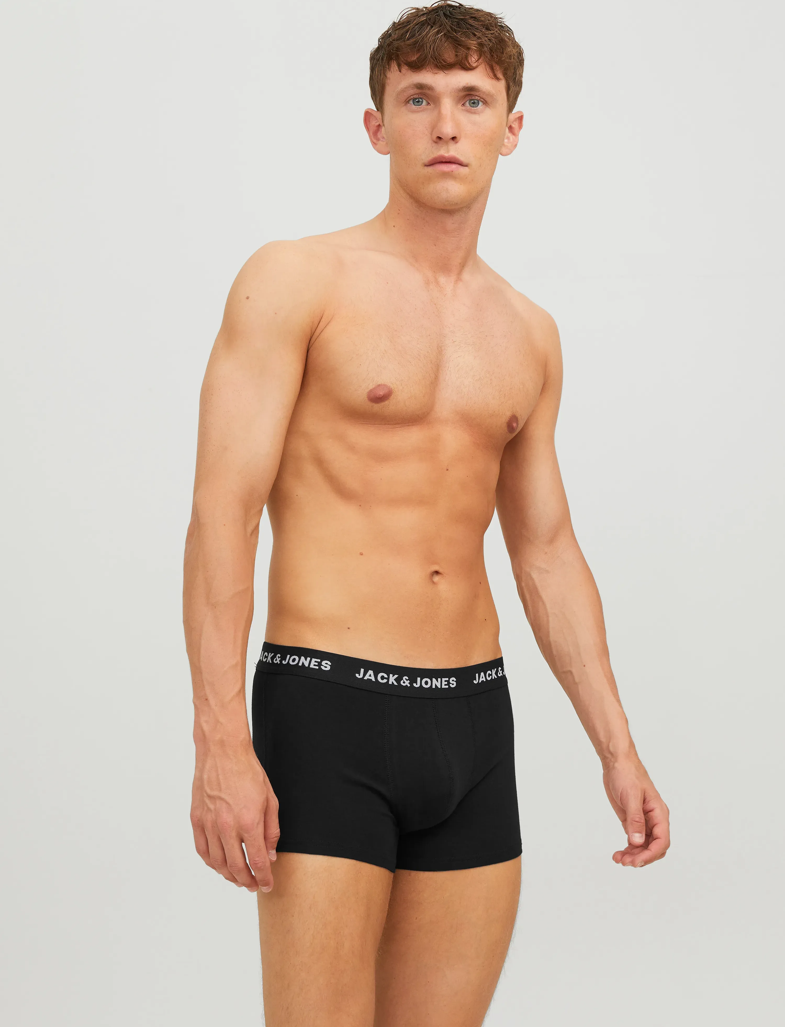 Jack & Jones JACHUEY TRUNKS 7 PACK NOOS - Meestele - BLACK / black