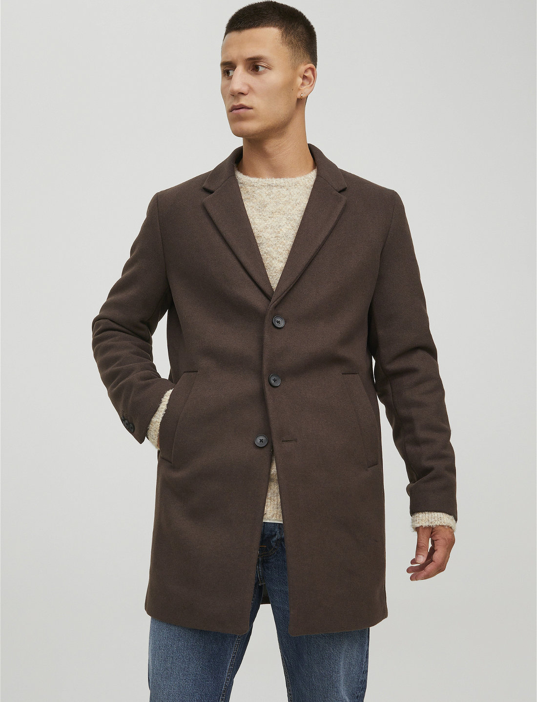 Jack Jones Jjemoulder Wool Coat Sn 48.00 . Buy Outerwear