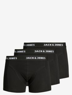 JACANTHONY TRUNKS 3 PACK BLACK, Jack & Jones