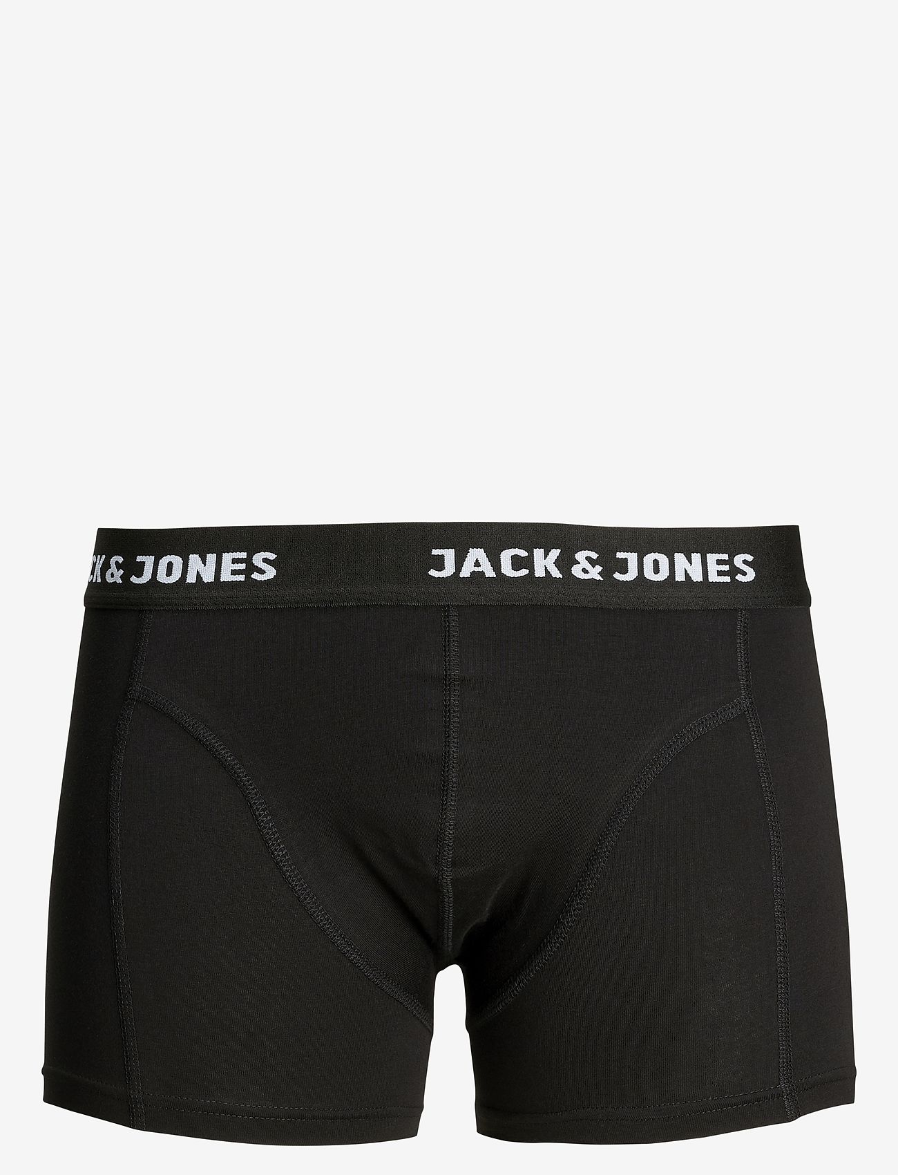 Jack & Jones - JACANTHONY TRUNKS 3 PACK BLACK - zemākās cenas - black - 1