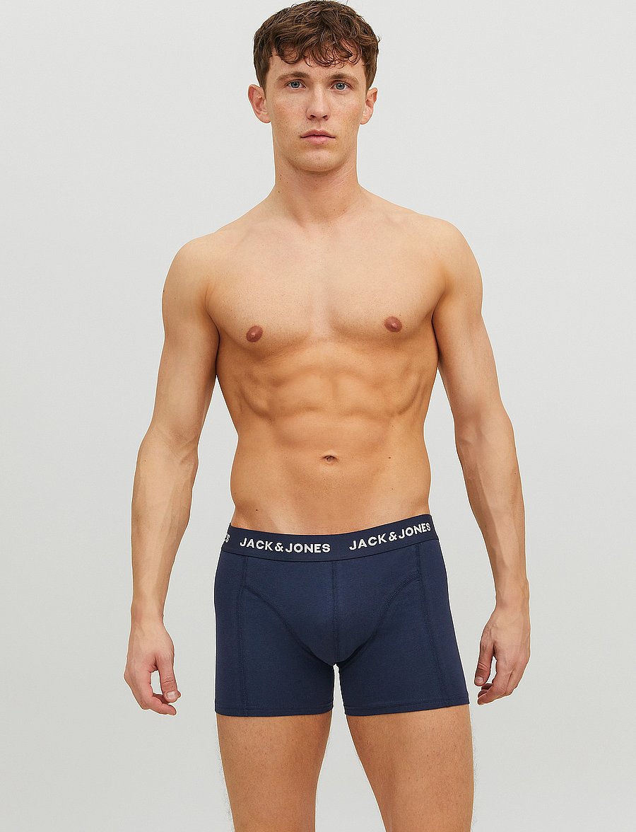 Jack & Jones - JACANTHONY TRUNKS 3 PACK BLUE - blue nights - 0