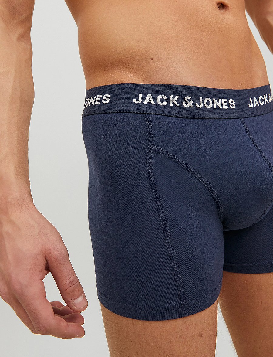 Jack & Jones - JACANTHONY TRUNKS 3 PACK BLUE - blue nights - 4