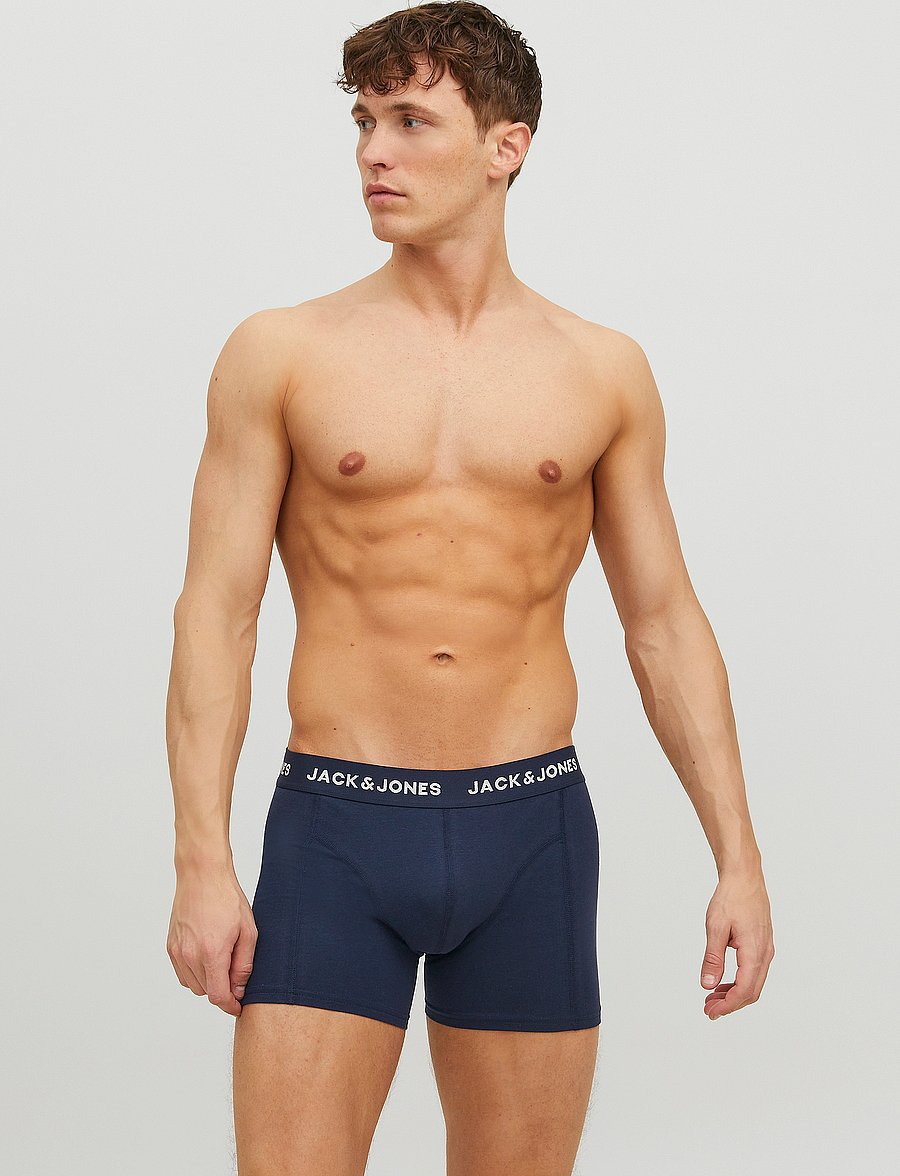 Jack & Jones - JACANTHONY TRUNKS 3 PACK BLUE - blue nights - 5