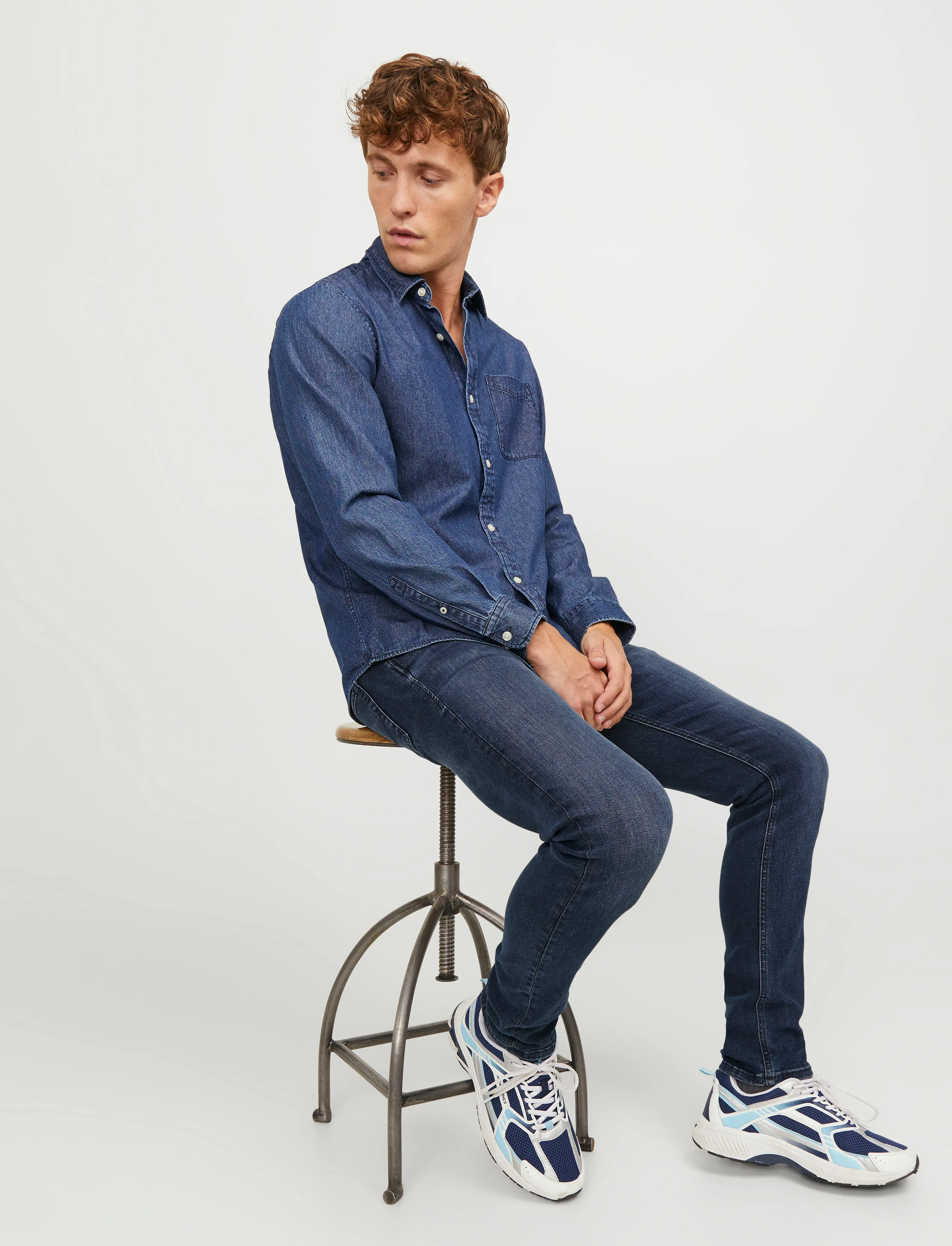 Jack & Jones JJIGLENN JJORIGINAL CB 812 NOOS - Jeans - BLUE DENIM / blue