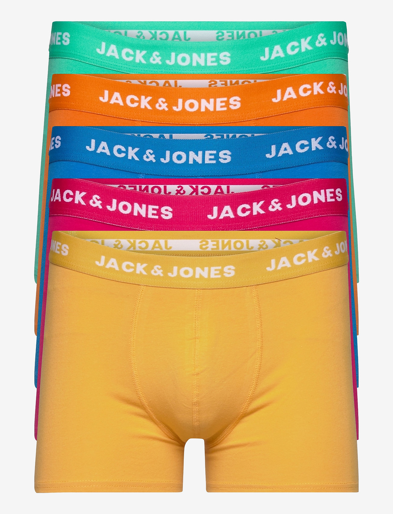 Jack & Jones - JACSUMMER COLOR TRUNKS 5 PACK LN - mint leaf - 0