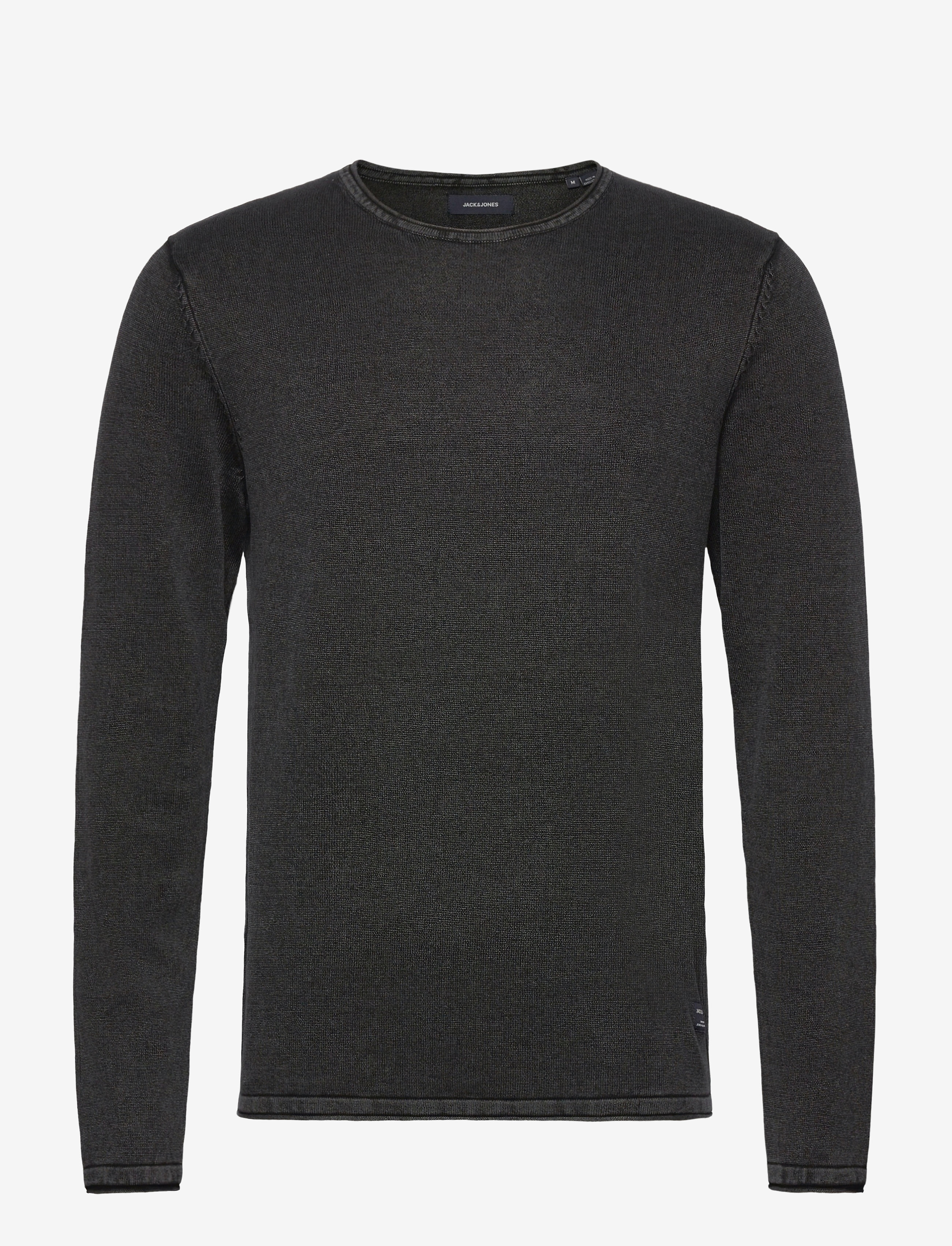 Jack & Jones JJELEO KNIT CREW NECK NOOS - Strickmode - CAVIAR / black