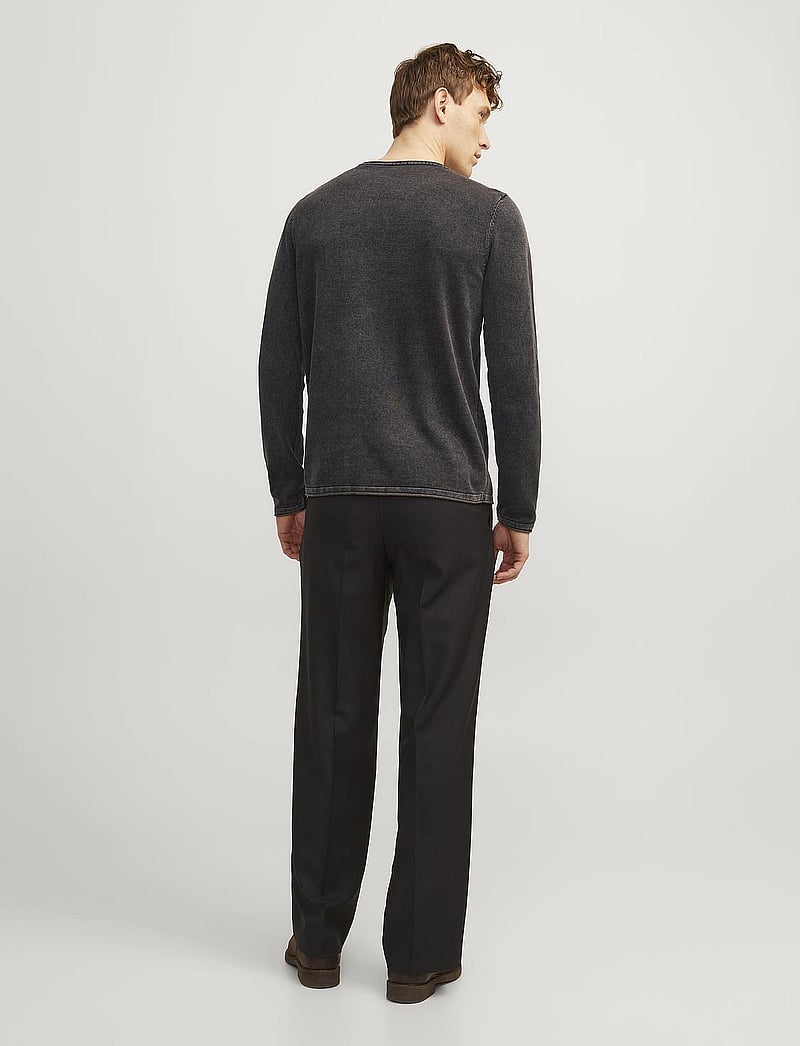 Jack & Jones - JJELEO KNIT CREW NECK NOOS - caviar - 3
