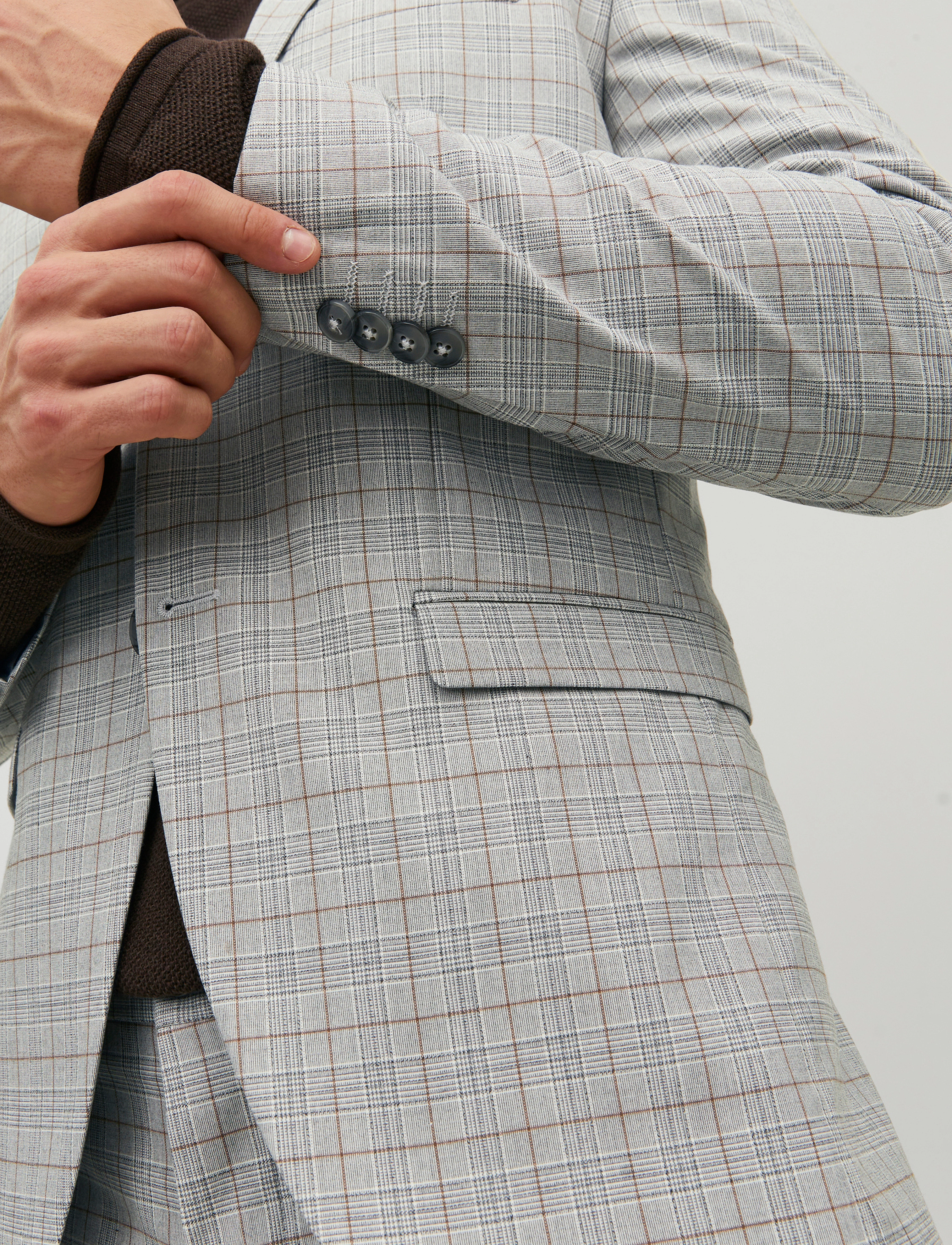 Jack & Jones - JPRSOLARIS CHECK BLAZER SN - moonstruck - 3