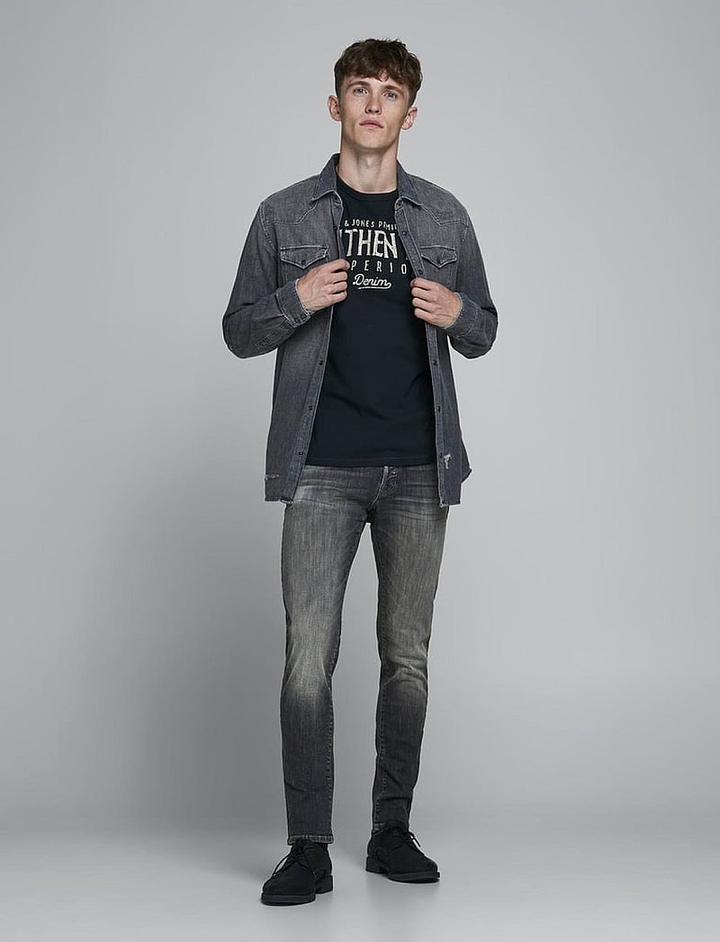 Jack & Jones - JJIGLENN JJFOX AGI 304 50SPS - black denim - 0