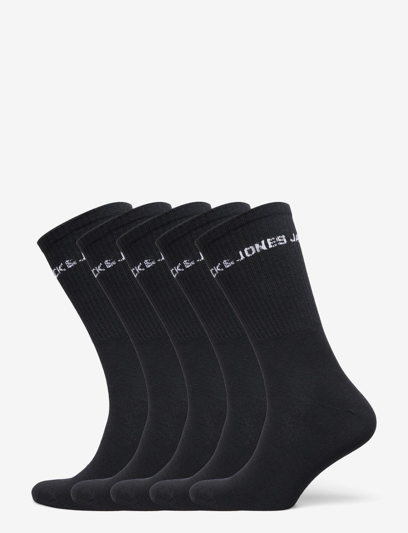 Jack & Jones - JACBASIC LOGO TENNIS SOCK 5 PACK NOOS - klassikalised sokid - black - 0