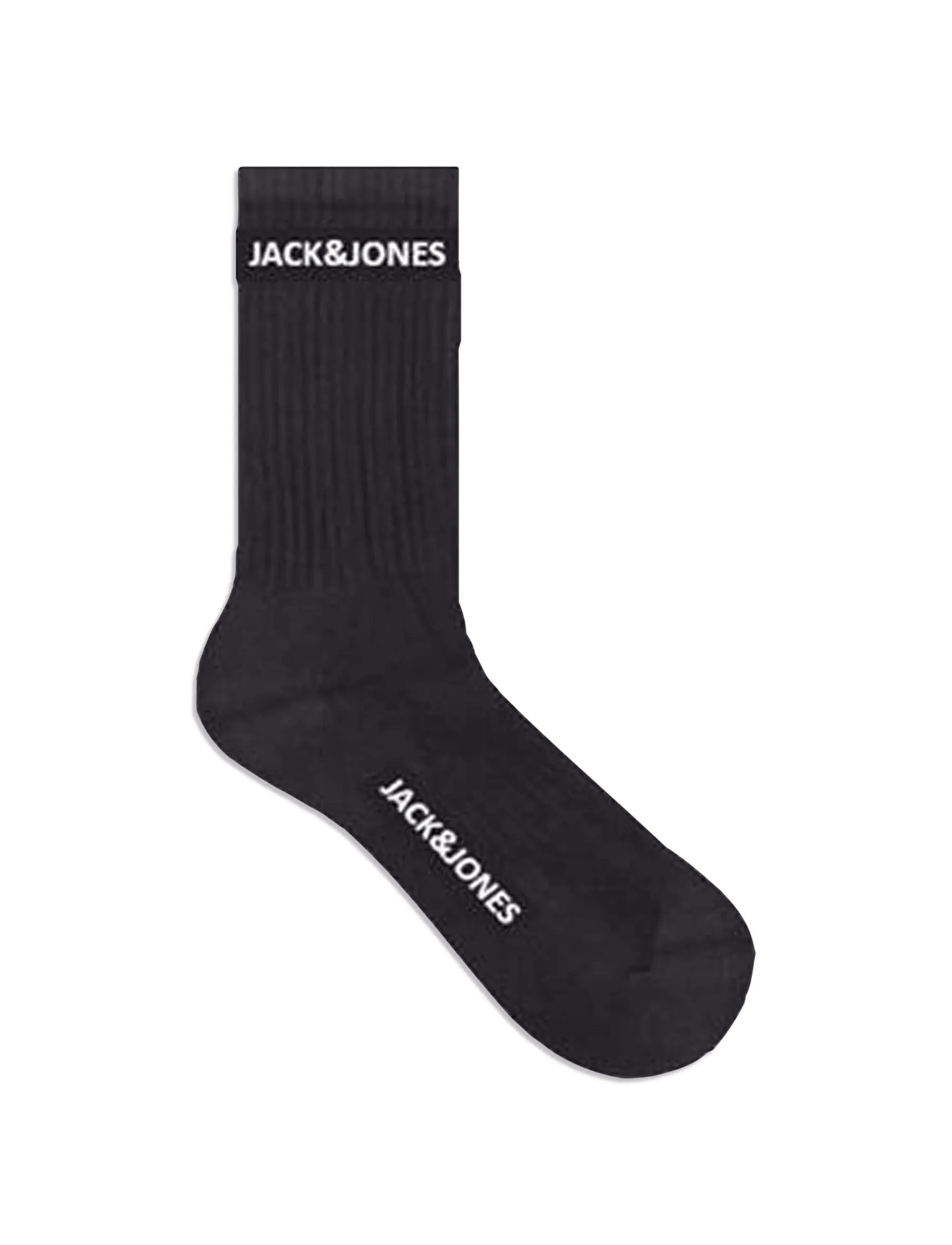 Jack & Jones - JACBASIC LOGO TENNIS SOCK 5 PACK NOOS - de laveste prisene - black - 1