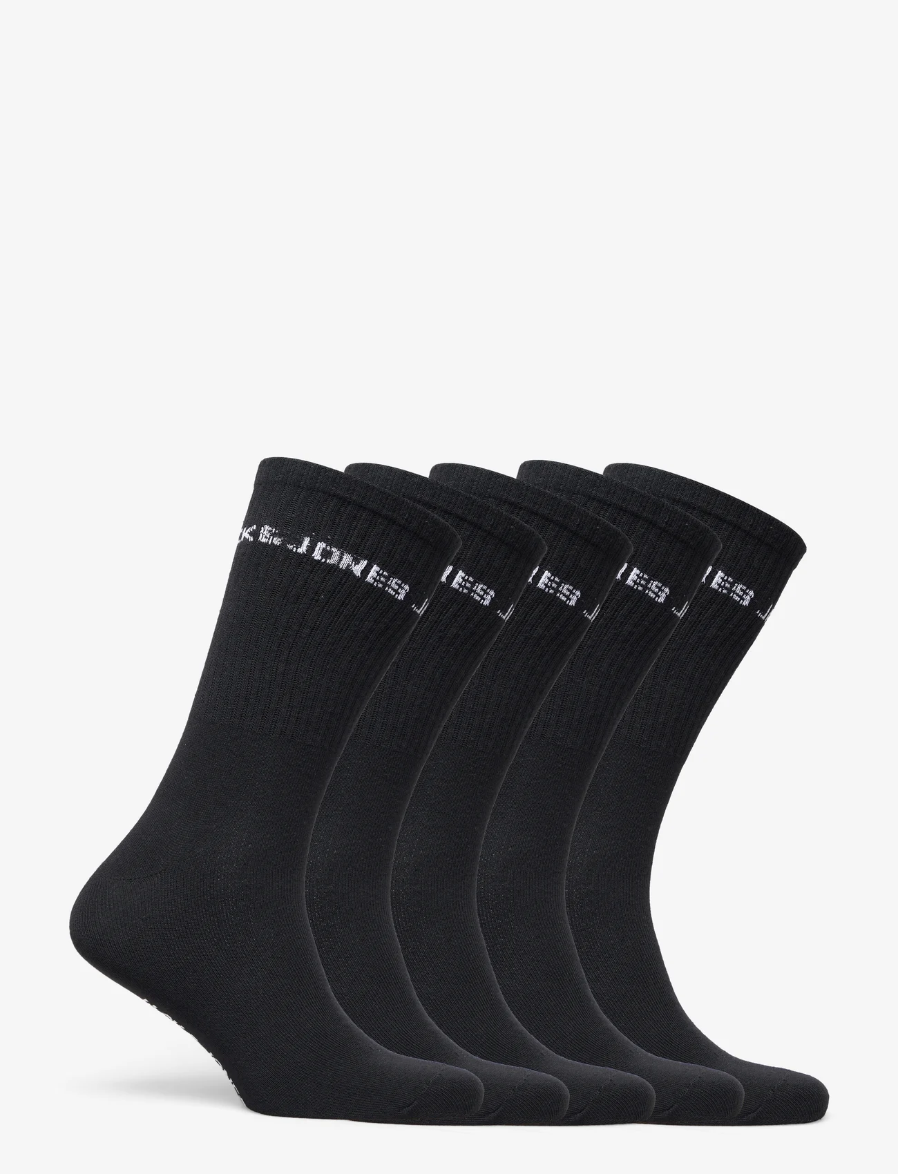 Jack & Jones - JACBASIC LOGO TENNIS SOCK 5 PACK NOOS - de laveste prisene - black - 1