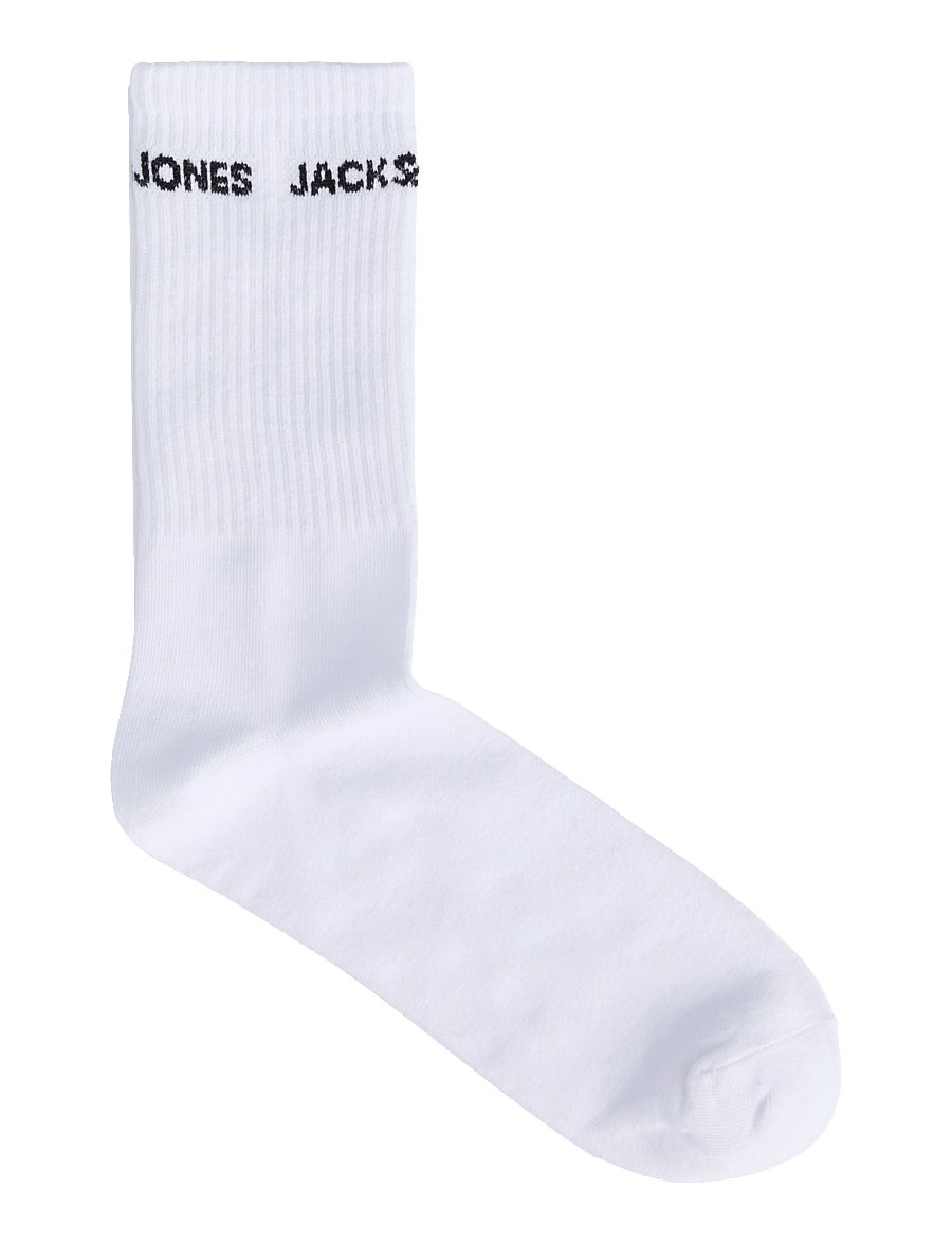 Jack & Jones - JACBASIC LOGO TENNIS SOCK 5 PACK NOOS - tennissocken - white - 4