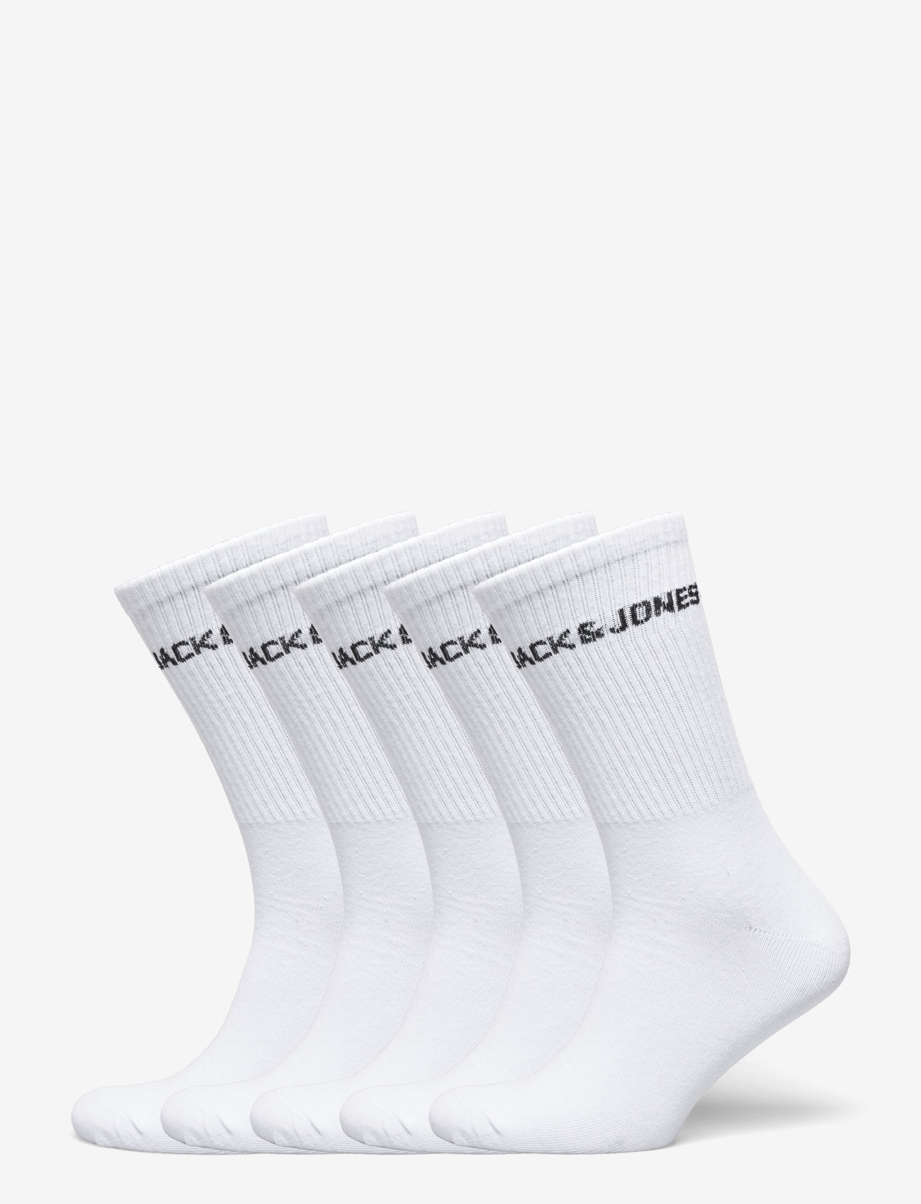 Jack & Jones - JACBASIC LOGO TENNIS SOCK 5 PACK NOOS - klassikalised sokid - white - 0