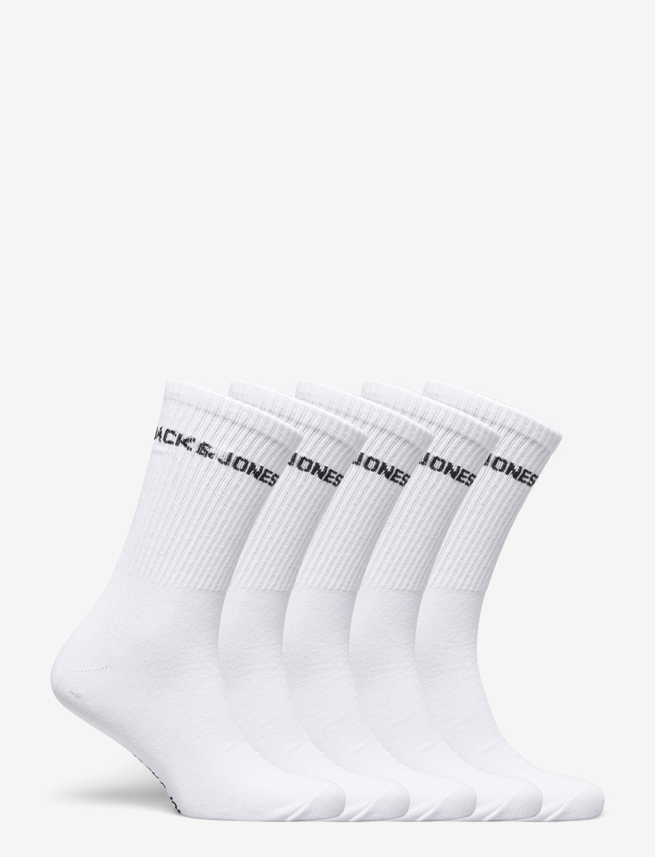 Jack & Jones - JACBASIC LOGO TENNIS SOCK 5 PACK NOOS - klassikalised sokid - white - 2