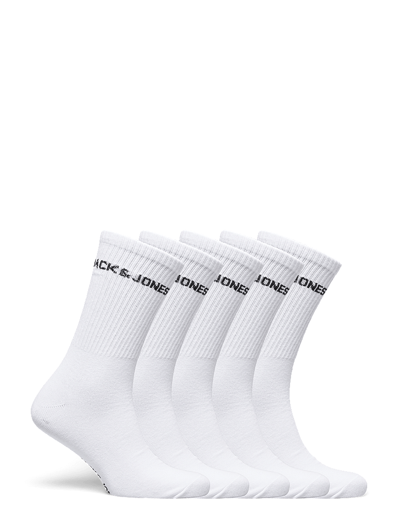 Jack & Jones - JACBASIC LOGO TENNIS SOCK 5 PACK NOOS - klassikalised sokid - white - 2