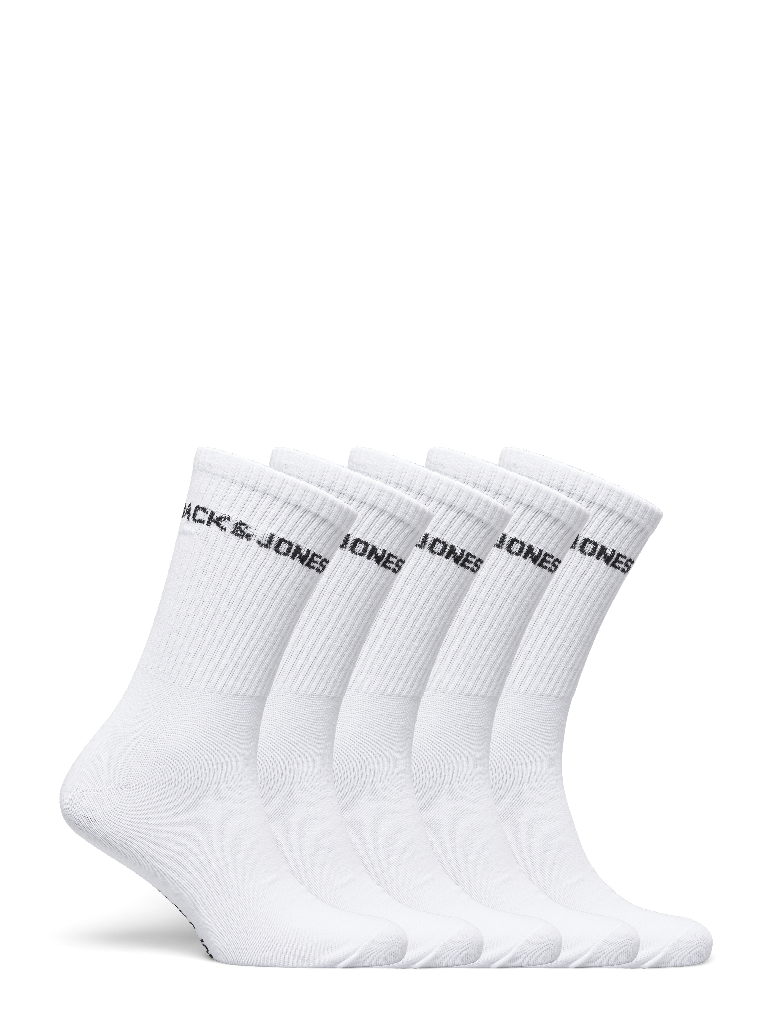 Jack & Jones - JACBASIC LOGO TENNIS SOCK 5 PACK NOOS - vanliga strumpor - white - 2