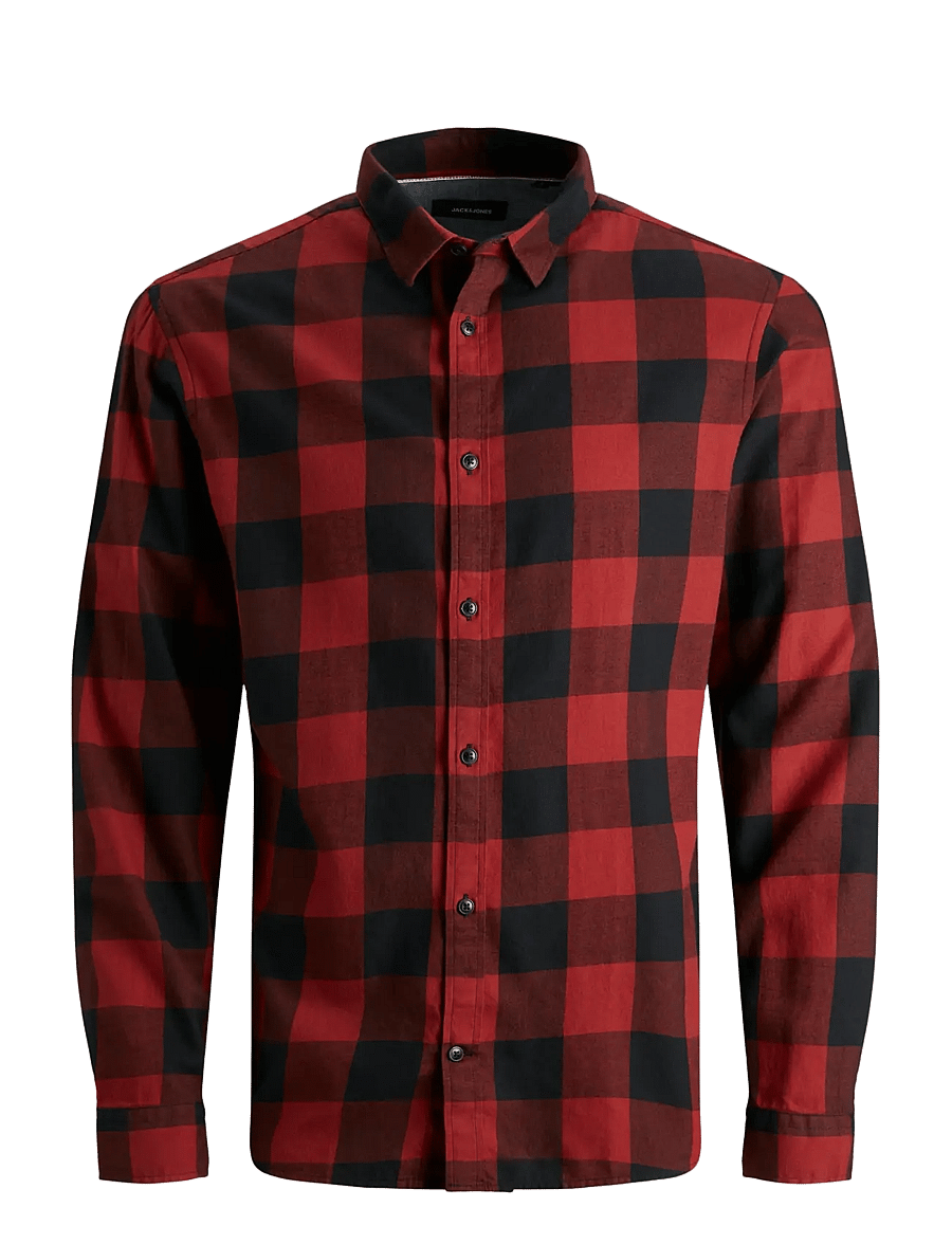 Jack & Jones - JJEGINGHAM TWILL SHIRT L/S NOOS - karierte hemden - brick red - 1