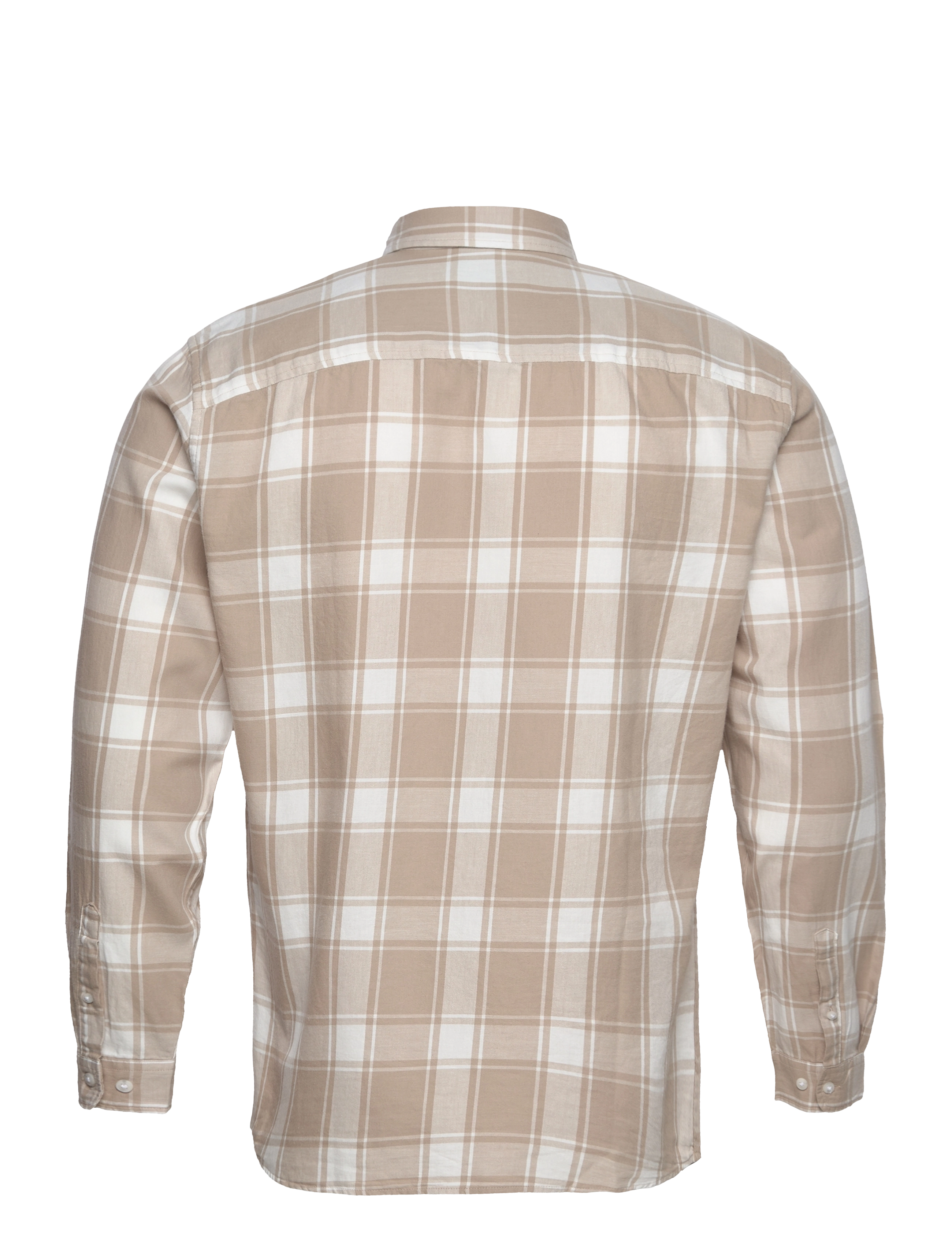 Jack & Jones - JJEGINGHAM TWILL SHIRT L/S NOOS - laveste priser - crockery - 1