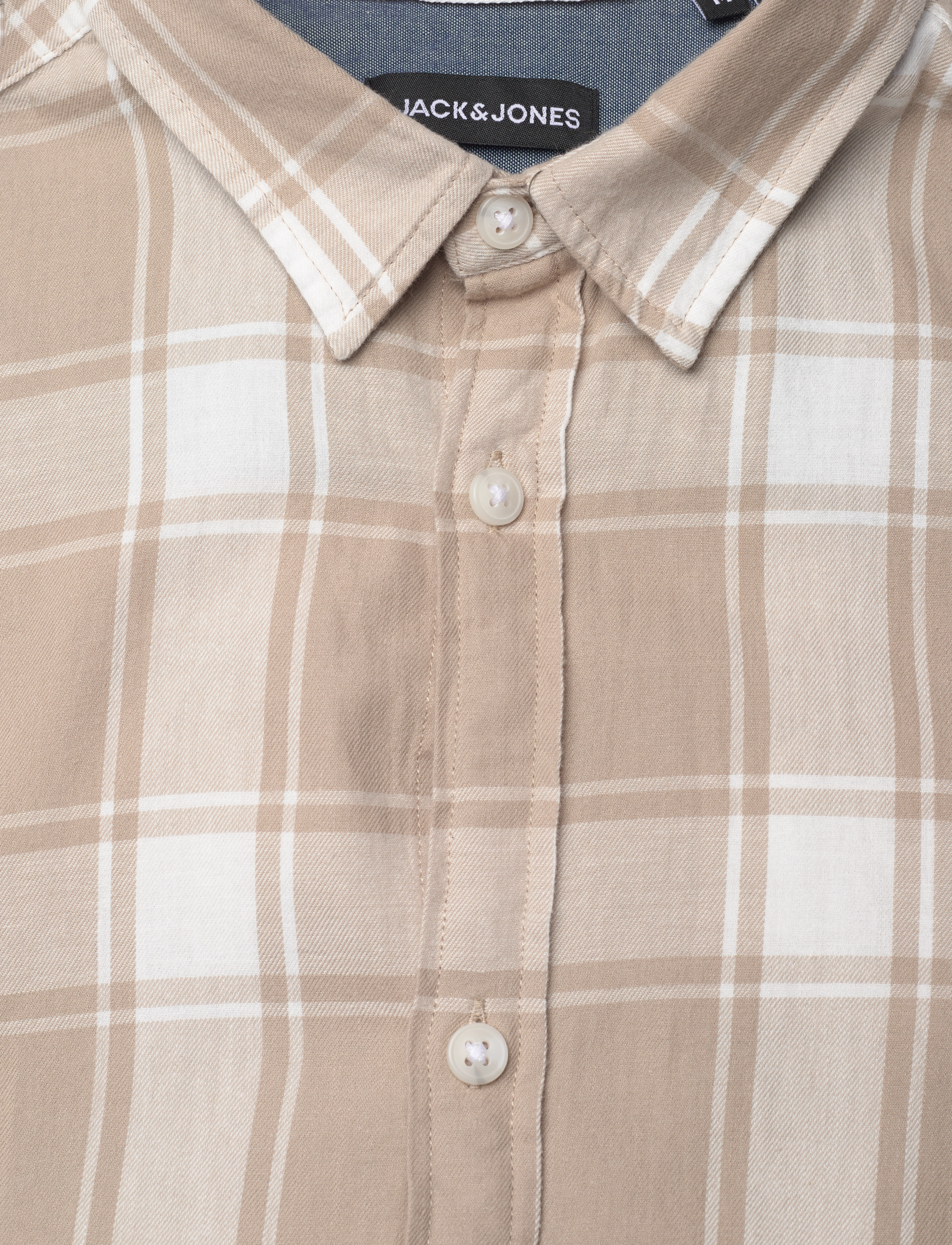 Jack & Jones - JJEGINGHAM TWILL SHIRT L/S NOOS - laveste priser - crockery - 2