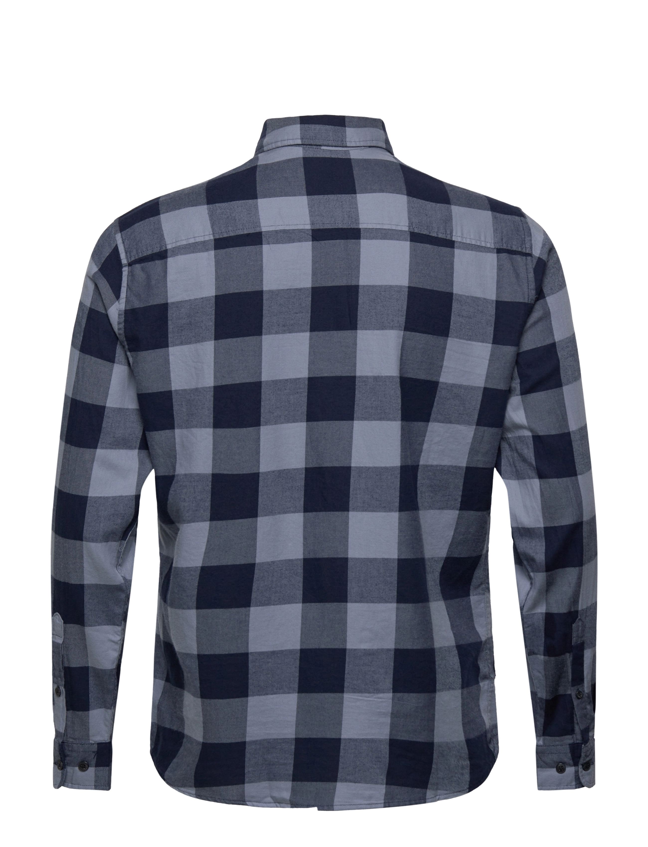 Jack & Jones - JJEGINGHAM TWILL SHIRT L/S NOOS - laveste priser - flint stone - 1