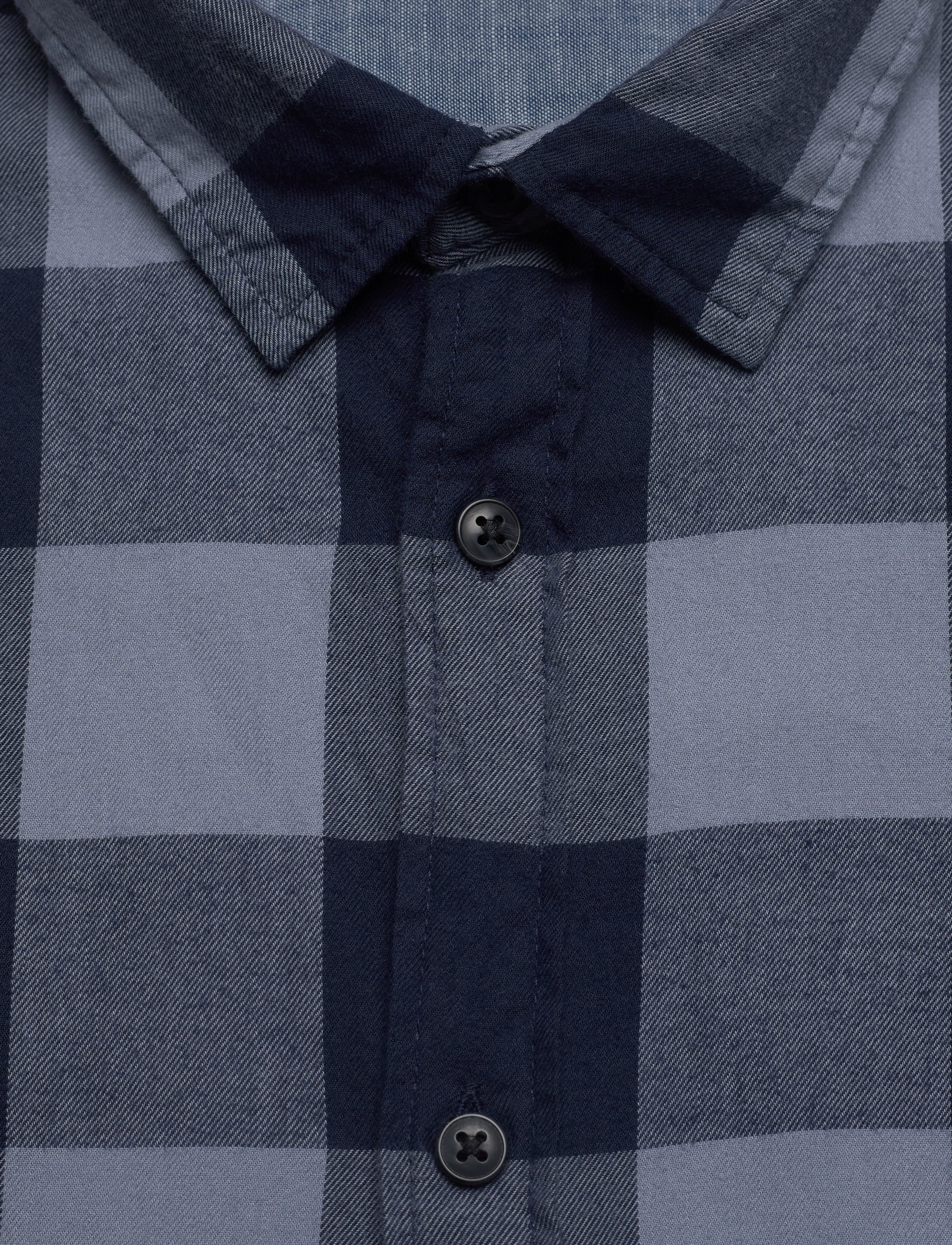 Jack & Jones - JJEGINGHAM TWILL SHIRT L/S NOOS - laveste priser - flint stone - 2