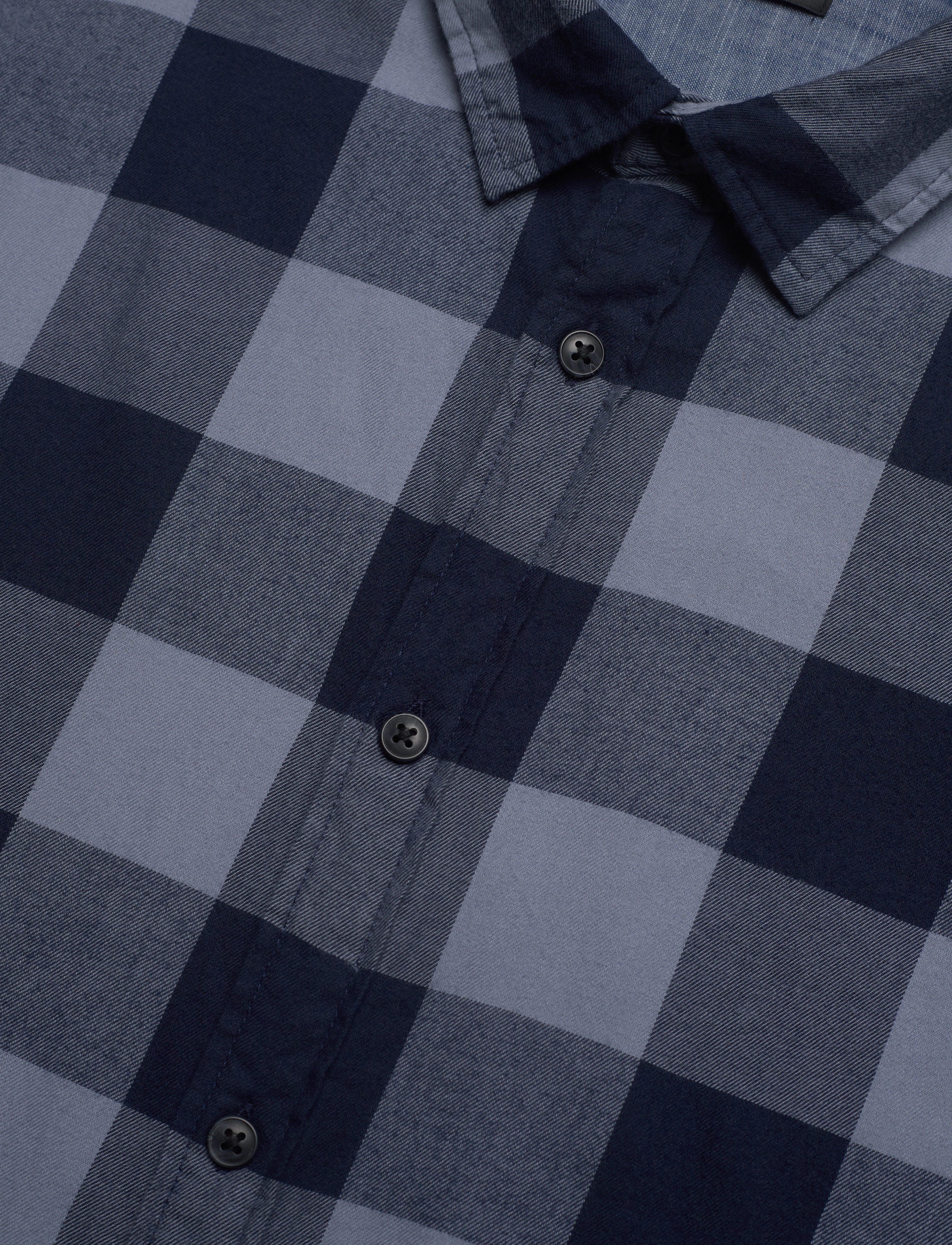 Jack & Jones - JJEGINGHAM TWILL SHIRT L/S NOOS - laveste priser - flint stone - 3