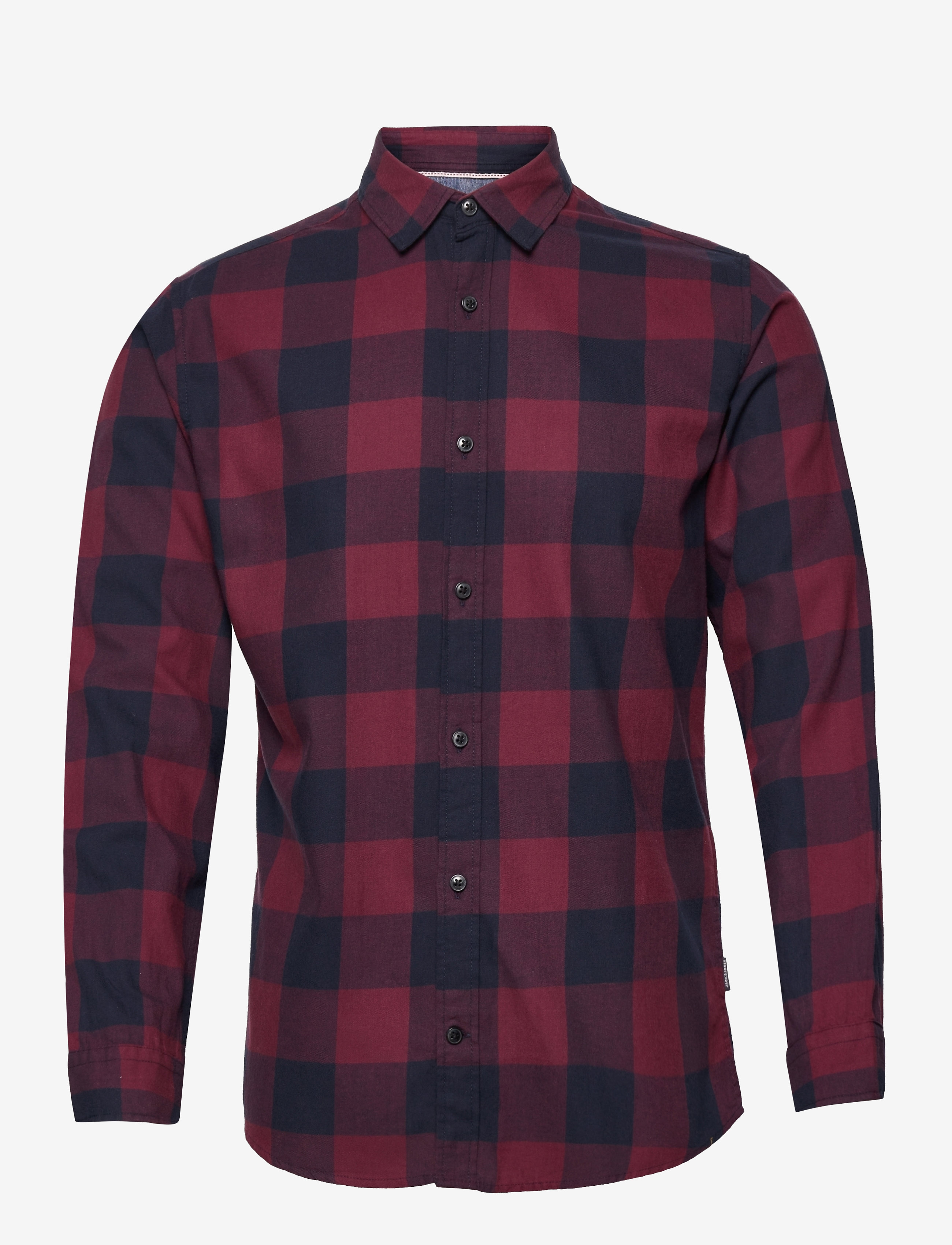 Jack & Jones JJEGINGHAM TWILL SHIRT L/S NOOS - Skjortor - PORT ROYALE / burgundy