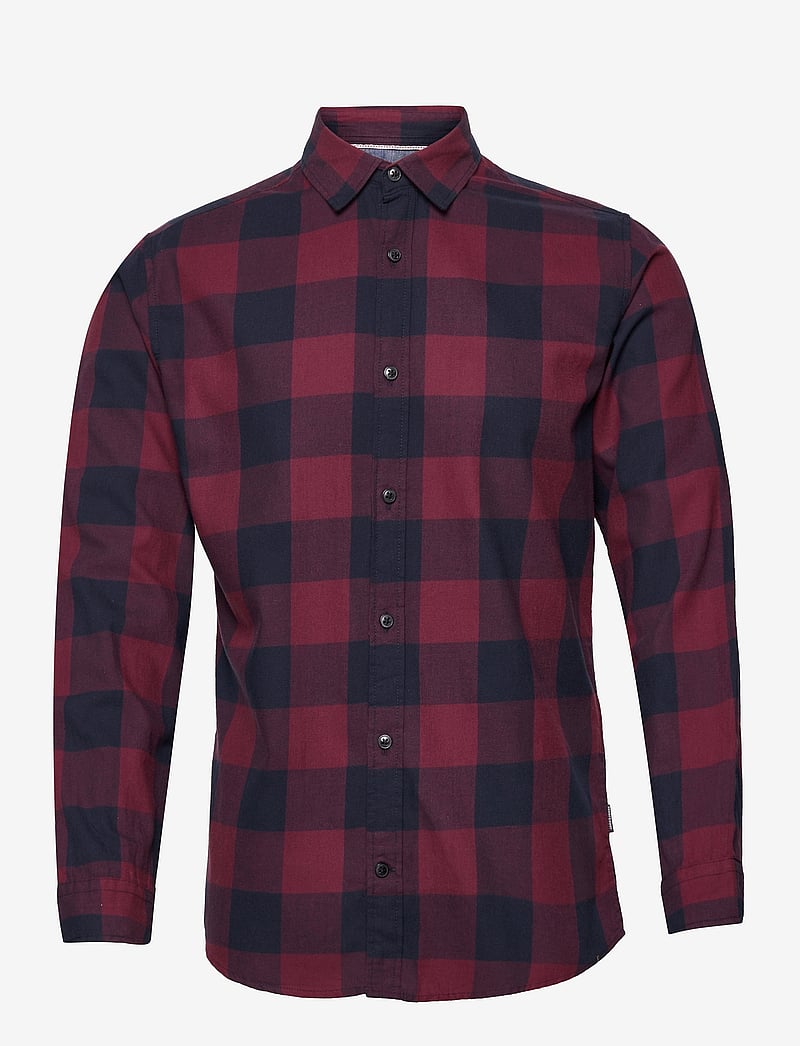 Jack & Jones - JJEGINGHAM TWILL SHIRT L/S NOOS - ternede skjorter - port royale - 1