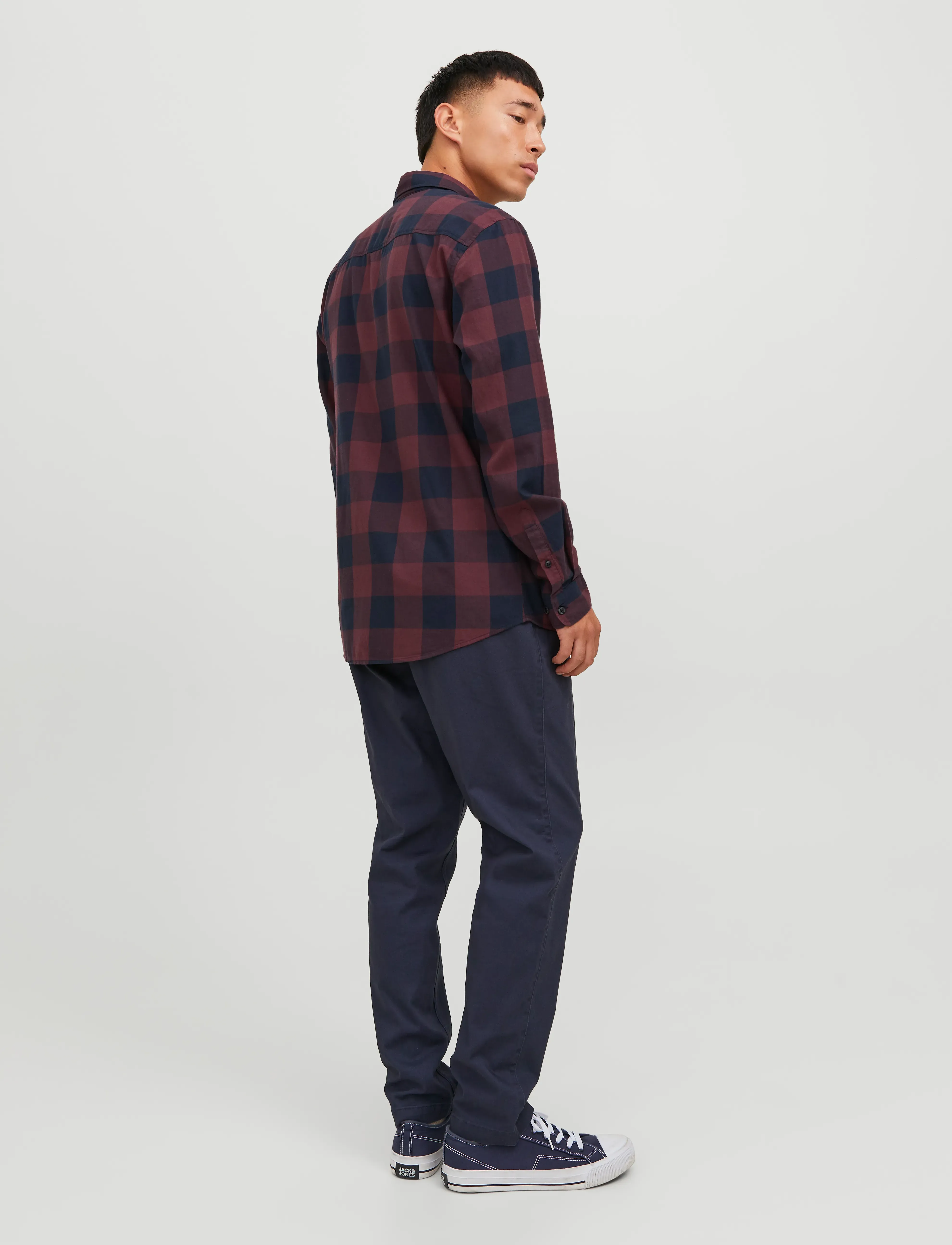 JACK & JONES Jjegingham Twill Shirt L/S Noos casual skjortor herr – bild 2