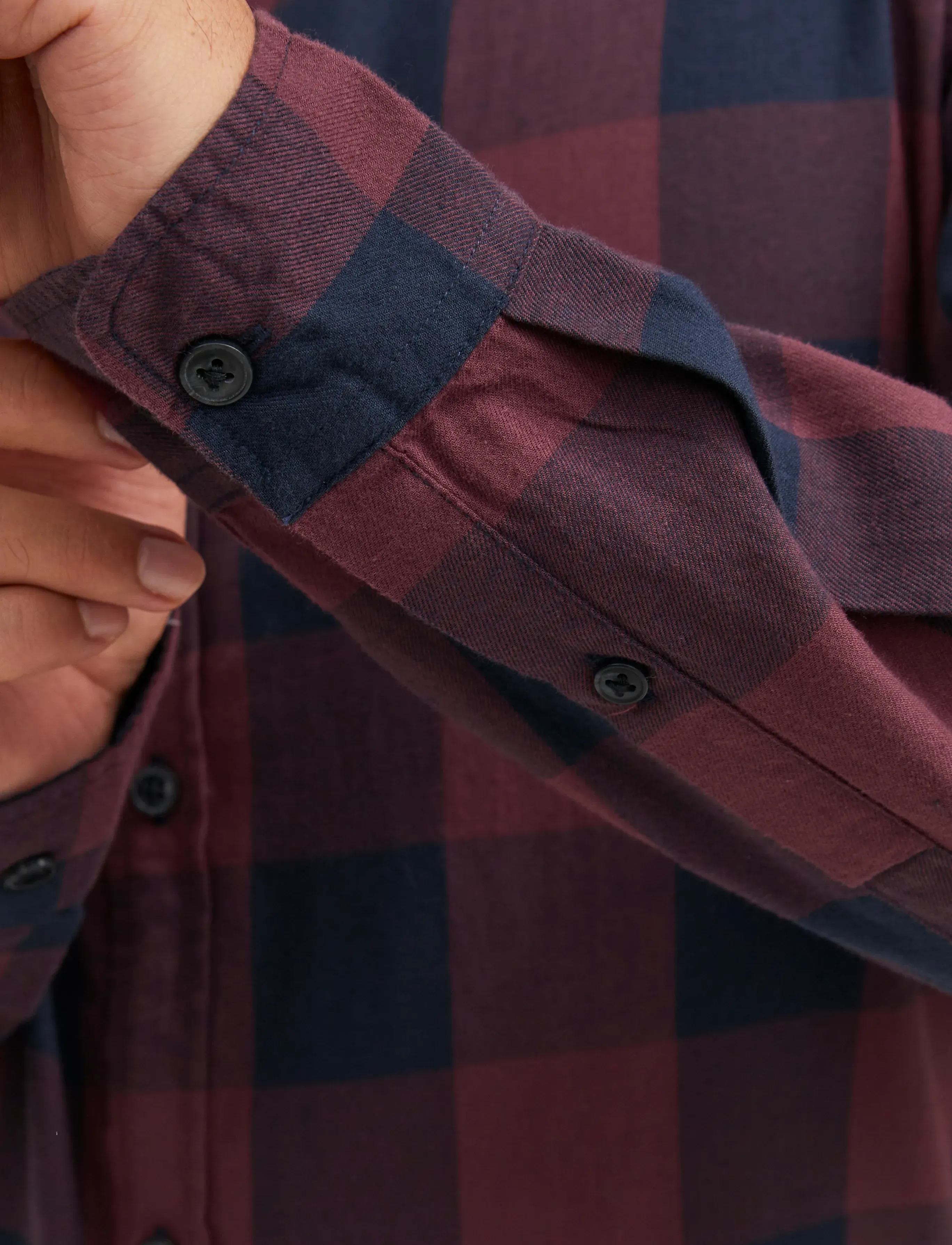 JACK & JONES Jjegingham Twill Shirt L/S Noos casual skjortor herr – bild 5