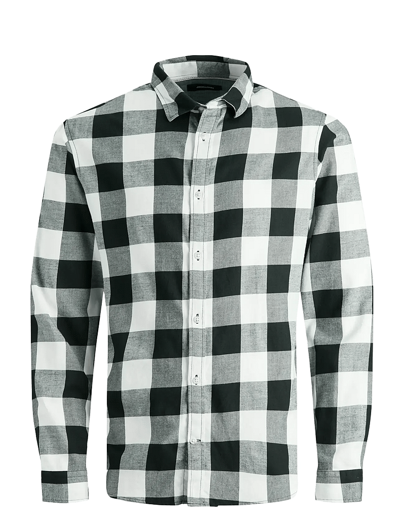 Jack & Jones - JJEGINGHAM TWILL SHIRT L/S NOOS - ruudulised särgid - whisper white - 1