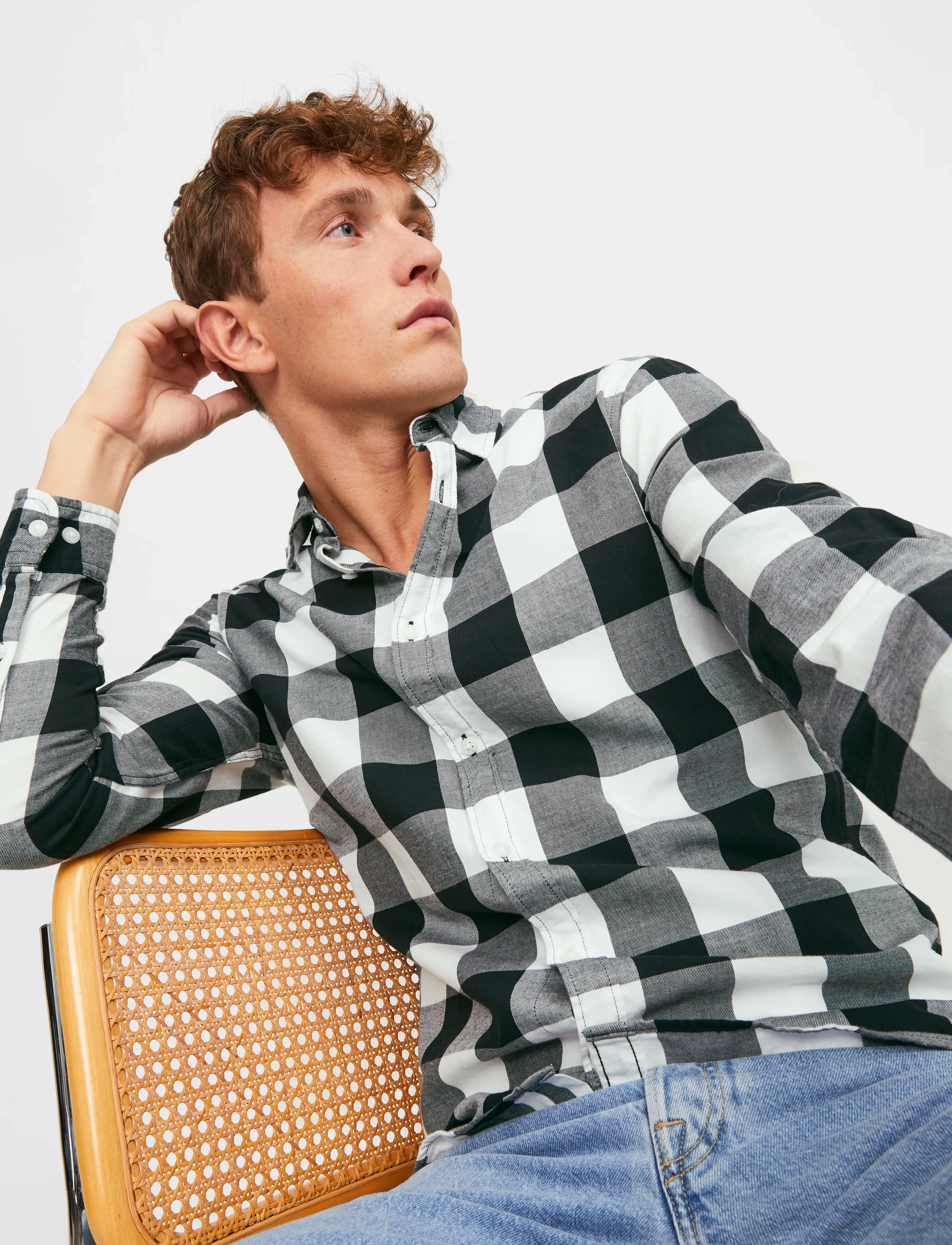 JACK & JONES Skjorta 'Gingham' herr – bild 7