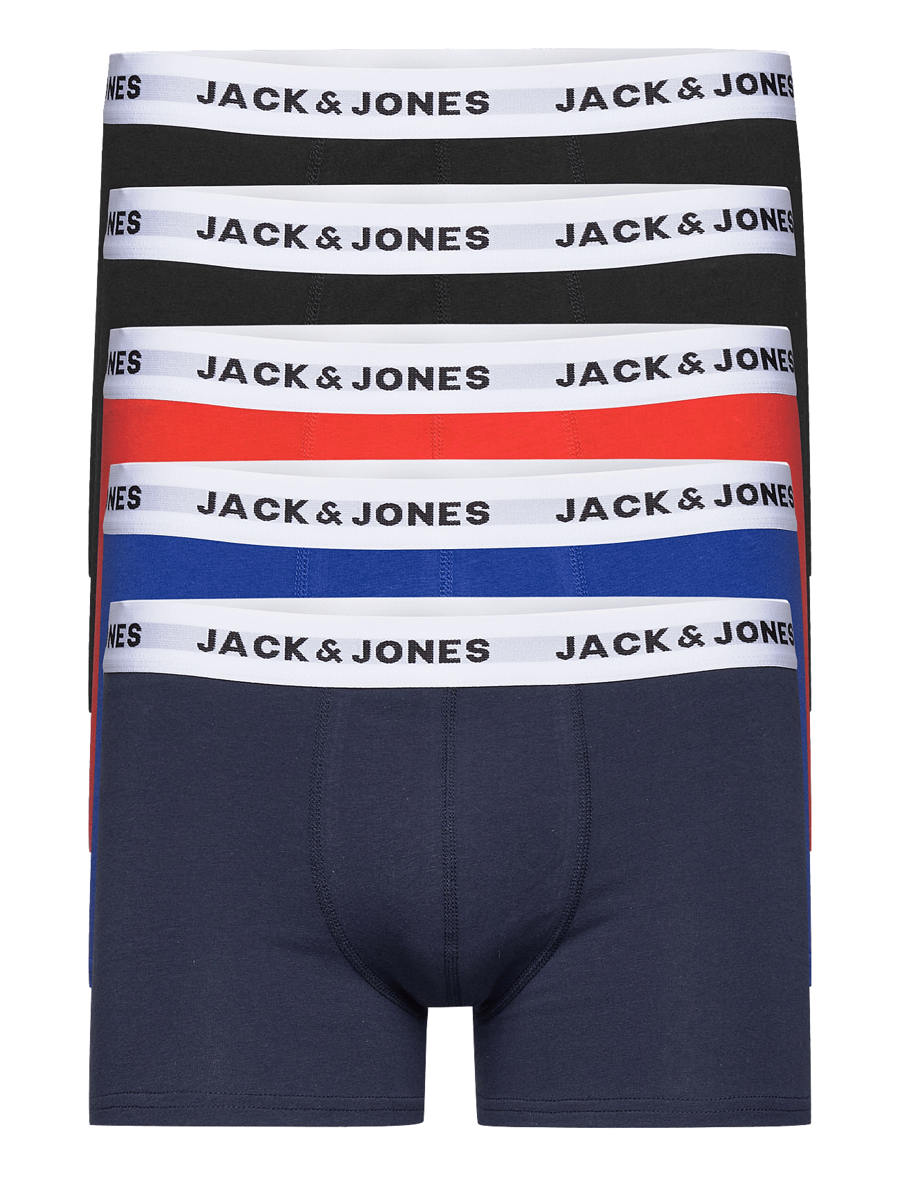 JACWHITE TRUNKS 5 PACK