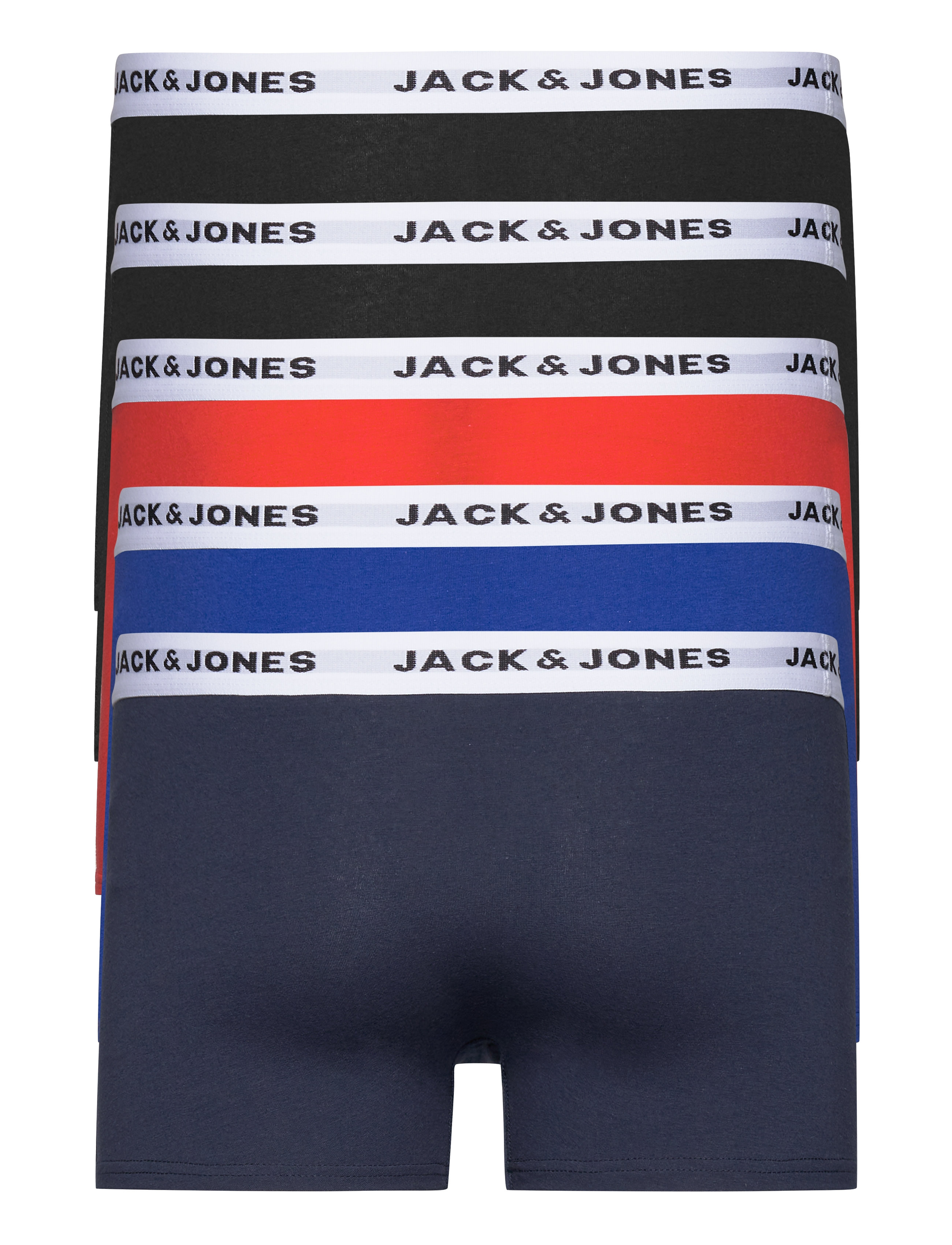 Jack & Jones - JACWHITE TRUNKS 5 PACK - black - 1