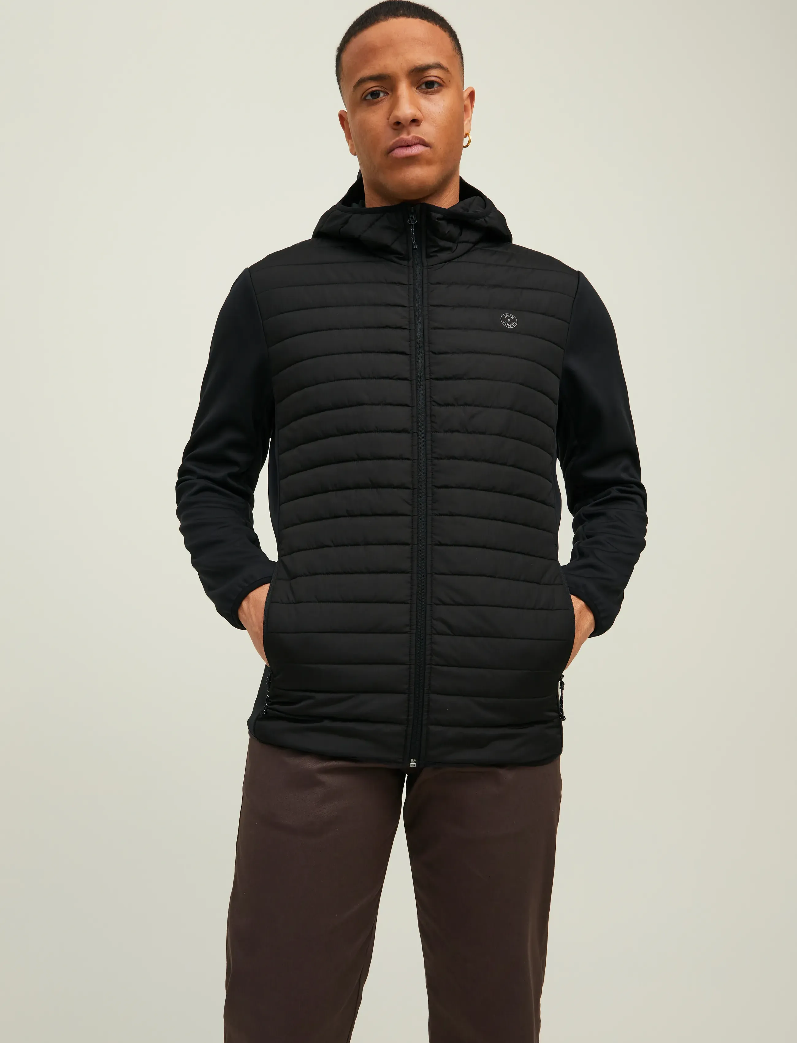 Jack & Jones JJEMULTI QUILTED JACKET NOOS - Daunenjacken - BLACK / black