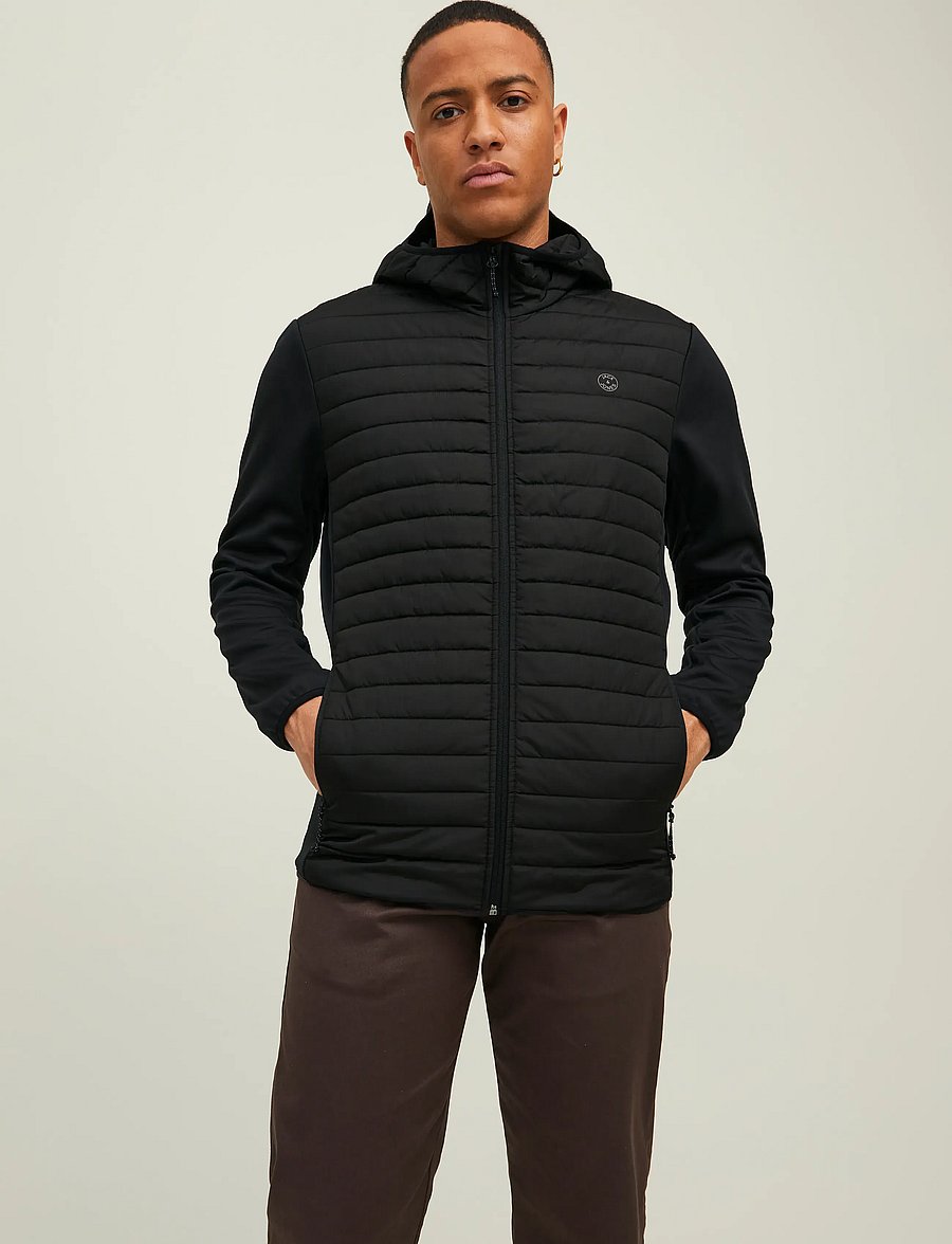 Jack & Jones - JJEMULTI QUILTED JACKET NOOS - hübriidjoped - black - 0