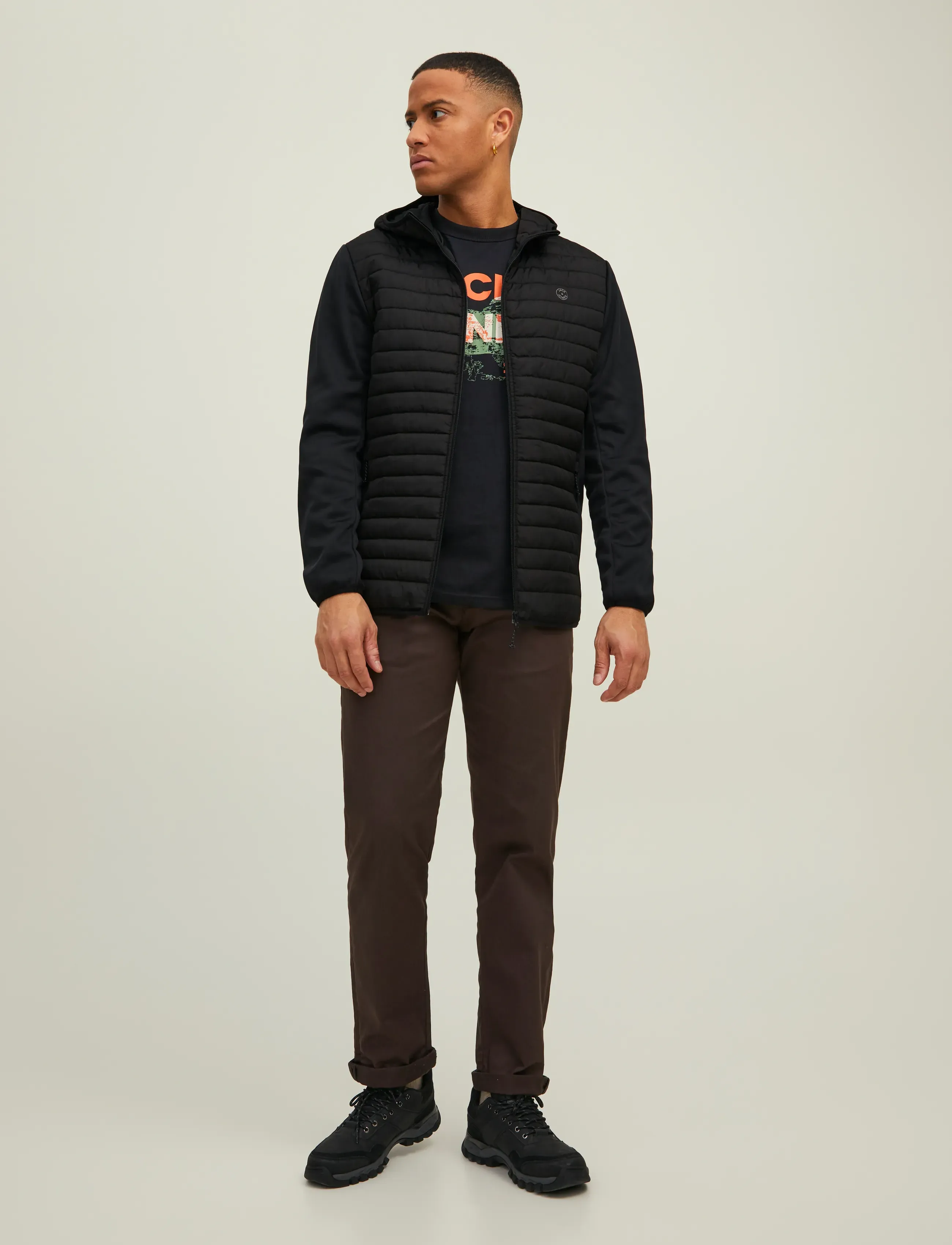 Jack & Jones - JJEMULTI QUILTED JACKET NOOS - hybrid-jacken - black - 3