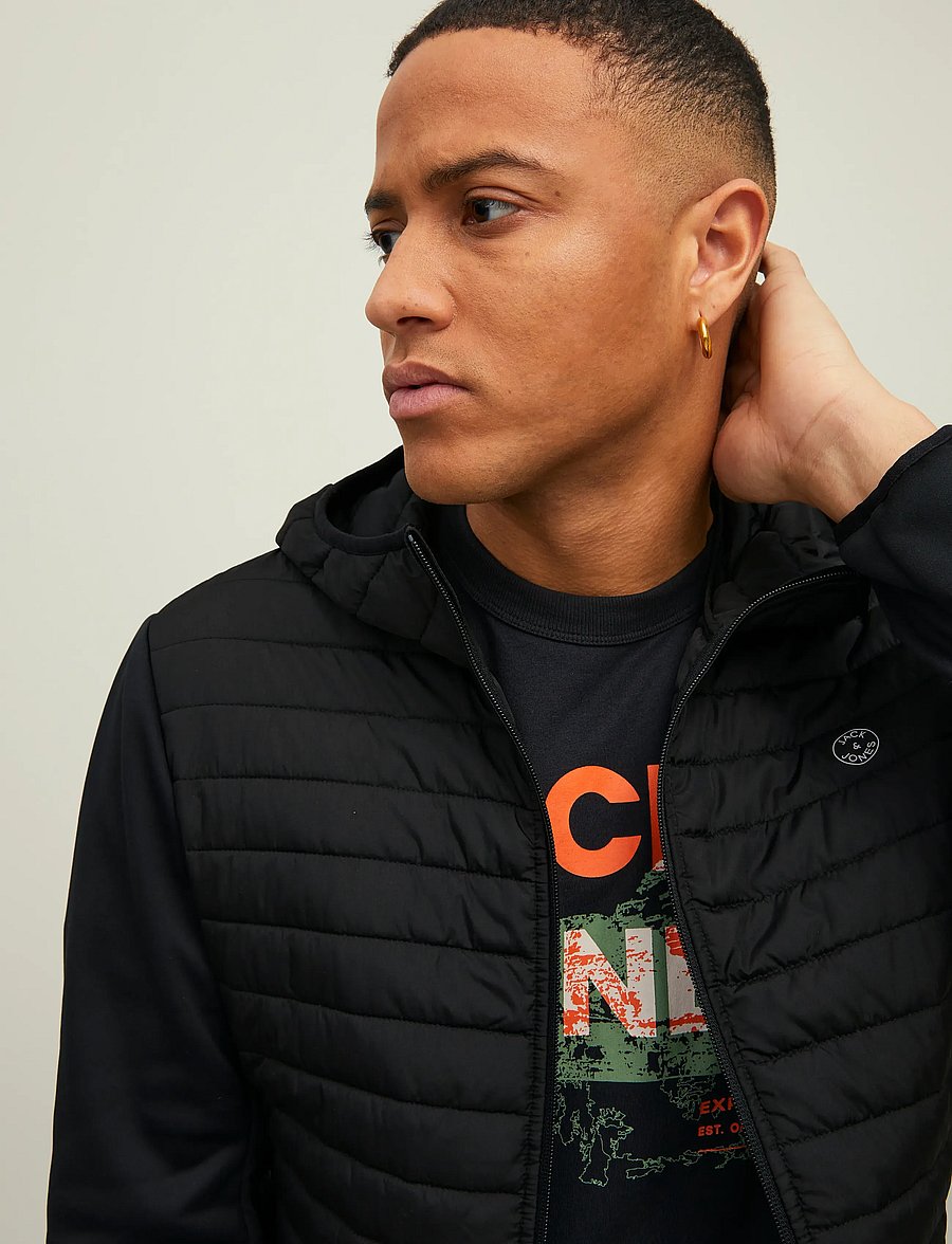 Jack & Jones - JJEMULTI QUILTED JACKET NOOS - hübriidjoped - black - 5