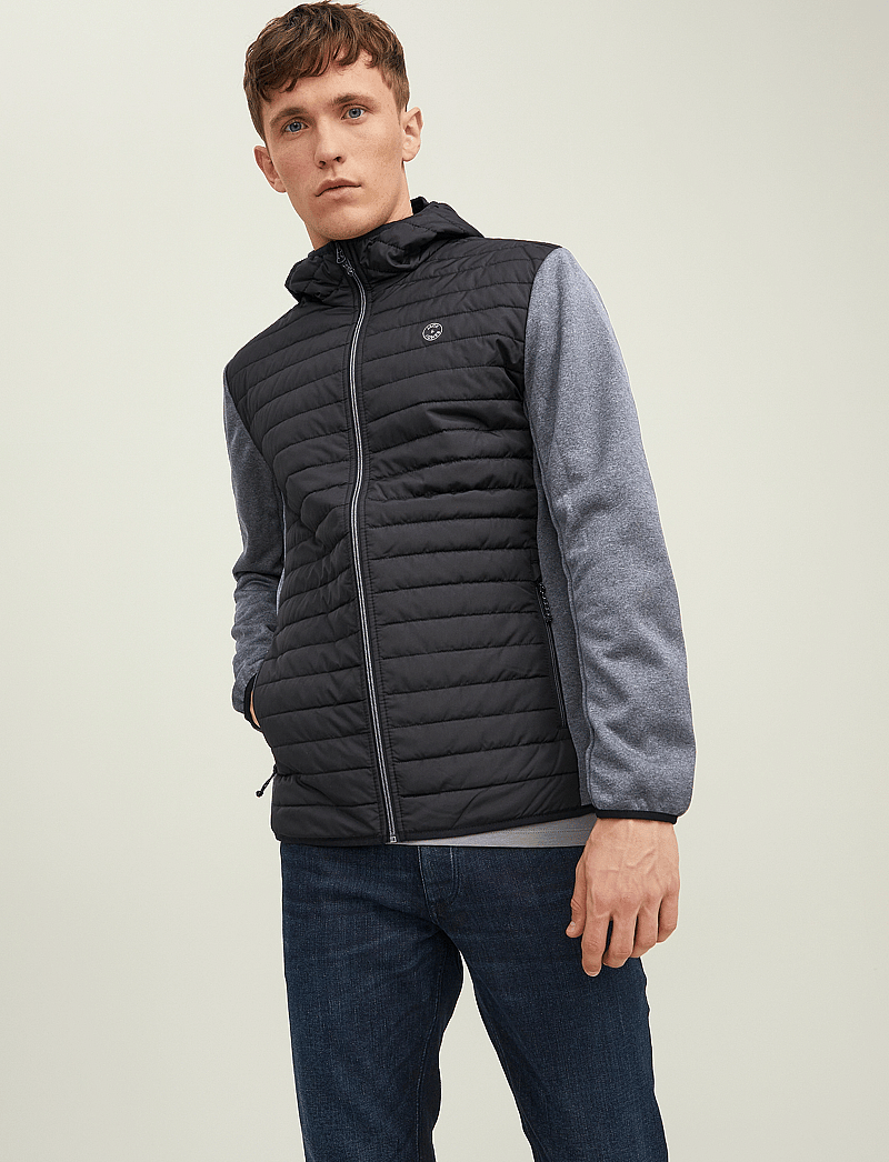 Jack & Jones - JJEMULTI QUILTED JACKET NOOS - hybrid-jacken - black - 0