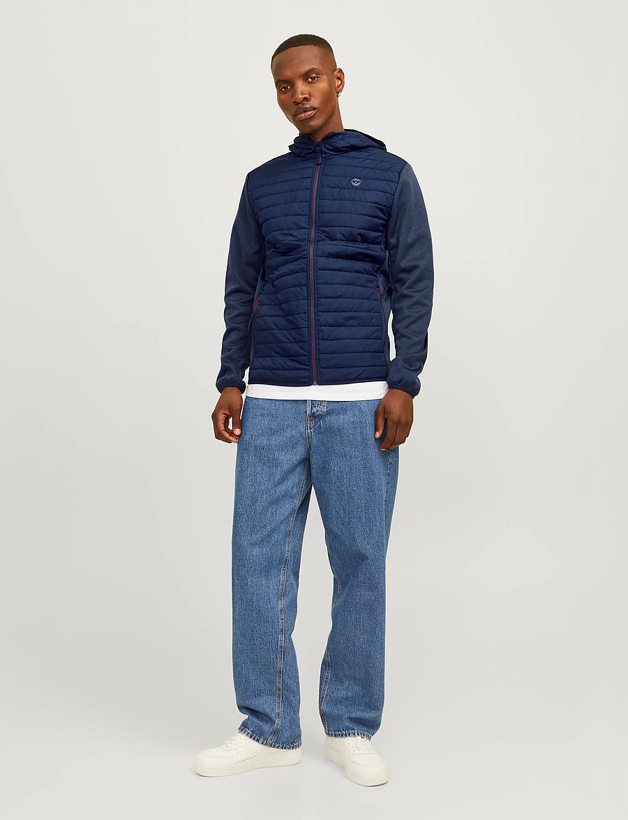 Jack & Jones - JJEMULTI QUILTED JACKET NOOS - hybrid-jacken - navy blazer - 0