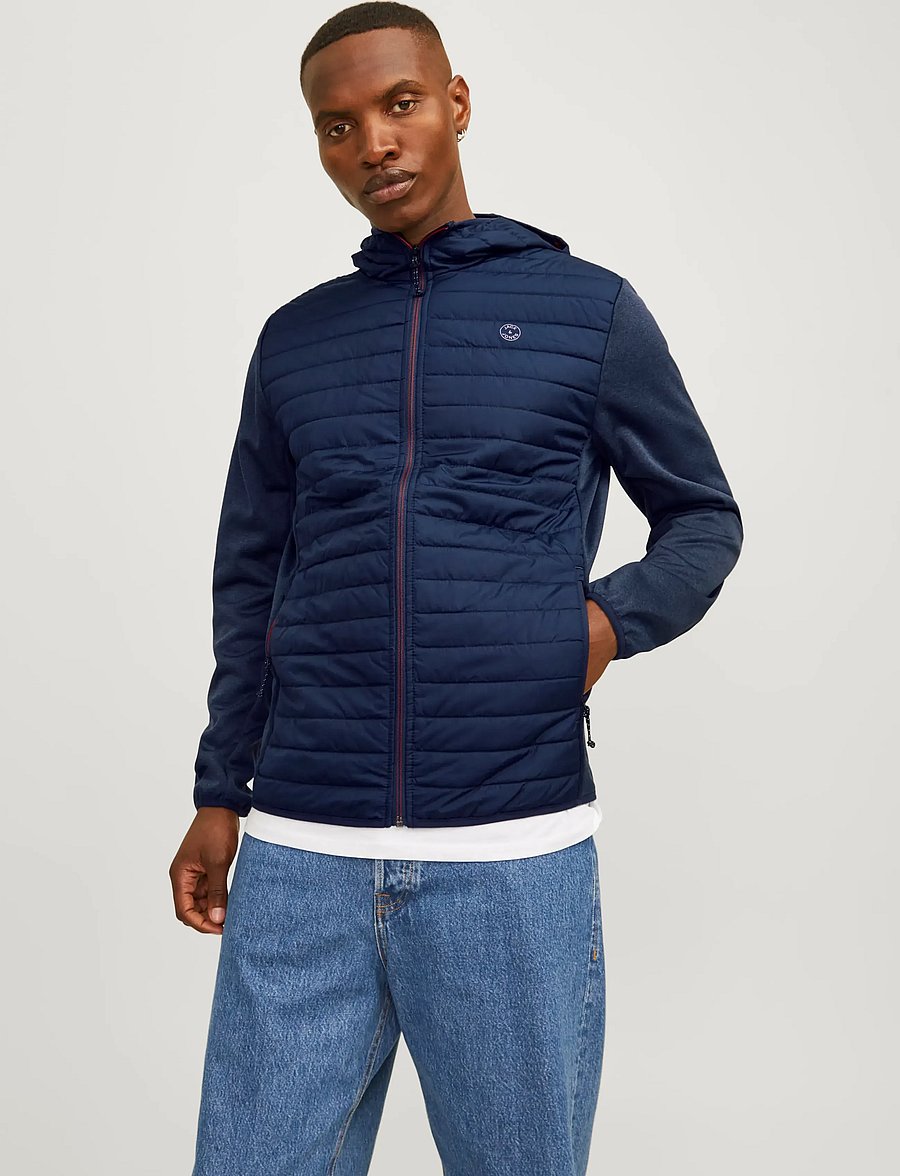 Jack & Jones - JJEMULTI QUILTED JACKET NOOS - hybrid-jacken - navy blazer - 5