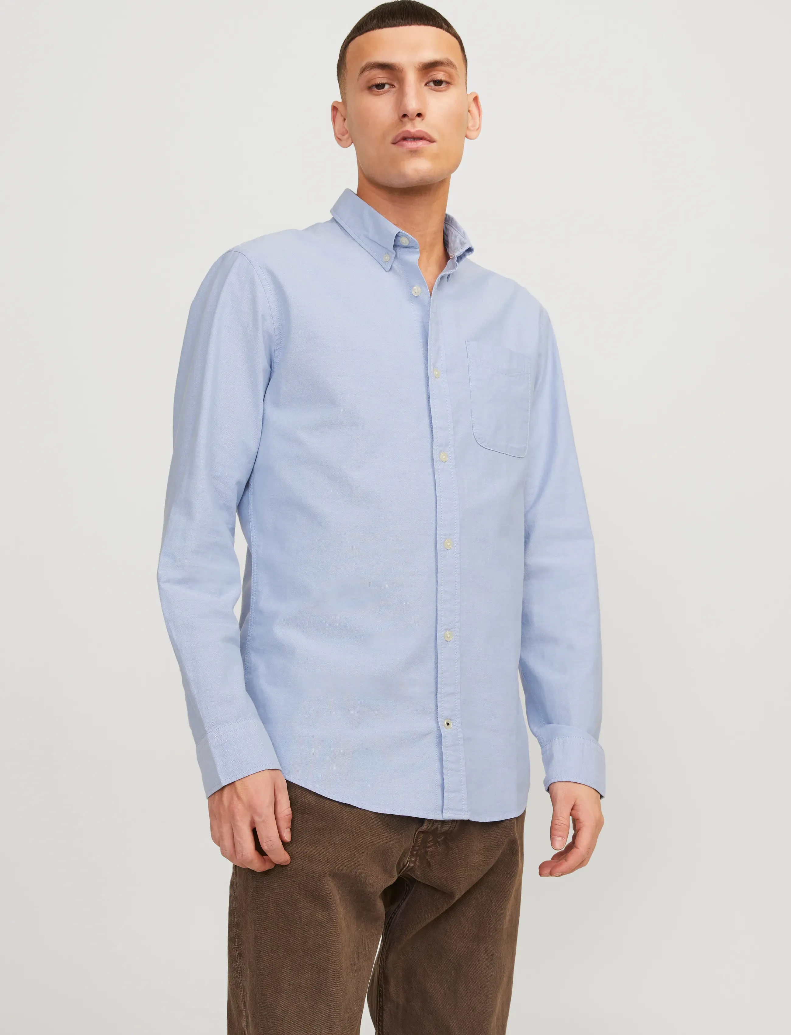 Jack & Jones JJEOXFORD SHIRT LS NOOS - Deals - CASHMERE BLUE / blue