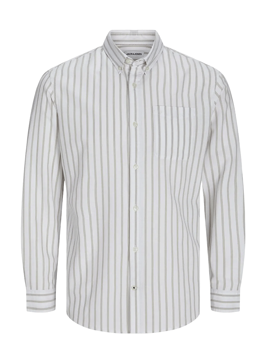 Jack & Jones - JJEOXFORD SHIRT LS NOOS - oxfordi särgid - crockery - 1
