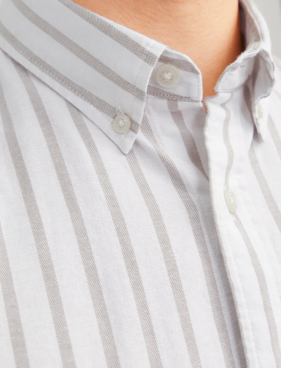Jack & Jones - JJEOXFORD SHIRT LS NOOS - oxfordi särgid - crockery - 4