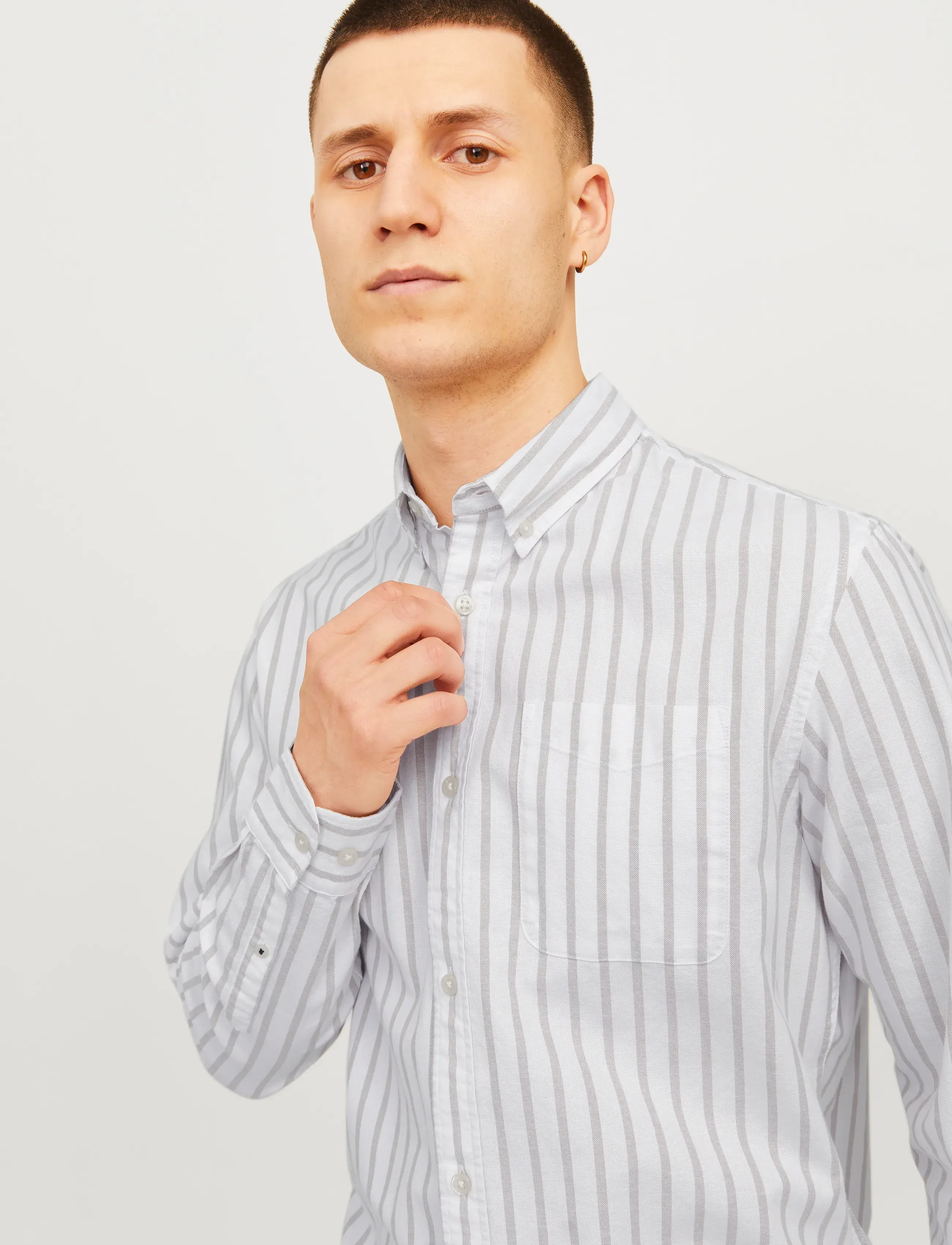 Jack & Jones - JJEOXFORD SHIRT LS NOOS - oxford skjorter - crockery - 5